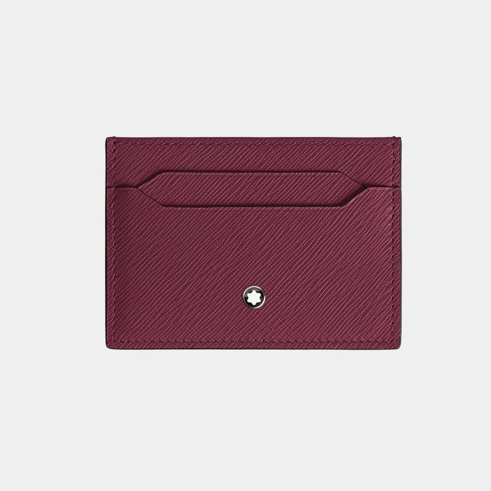 burgundy red card holder