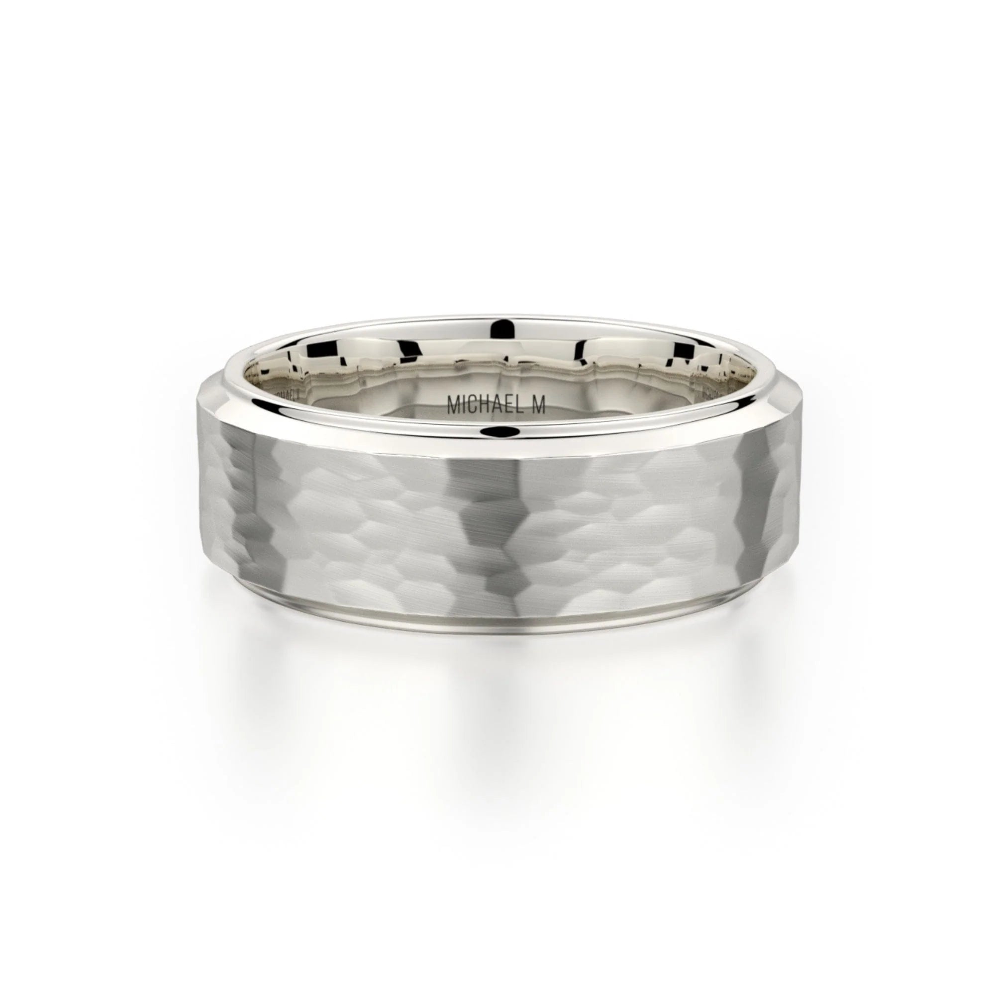Hammered Wedding Ring Platinum – MB114