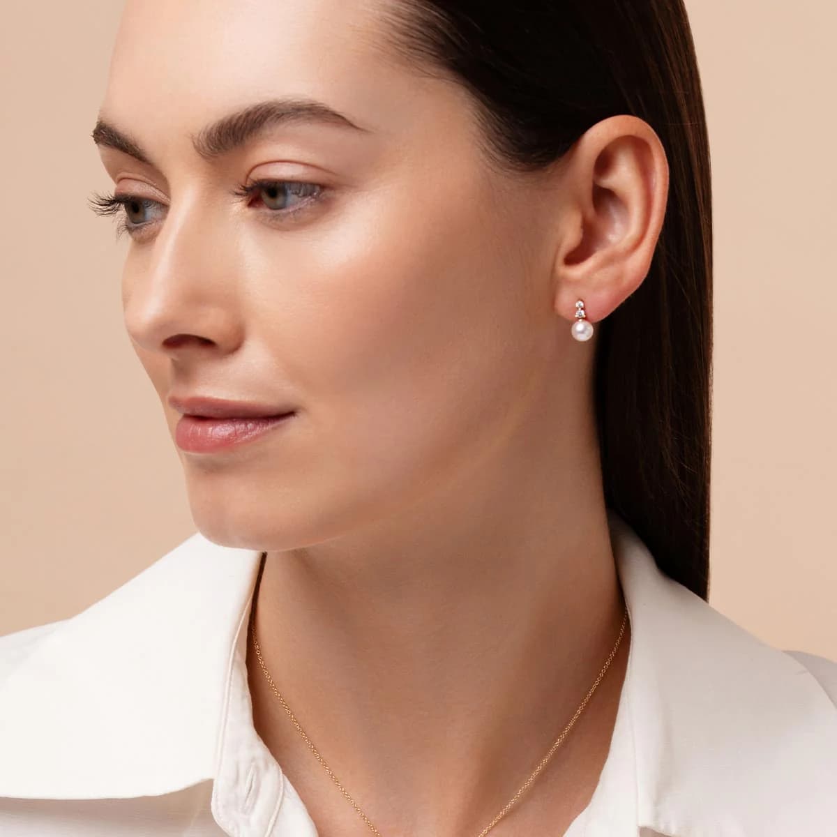 diamond and pearl earrings