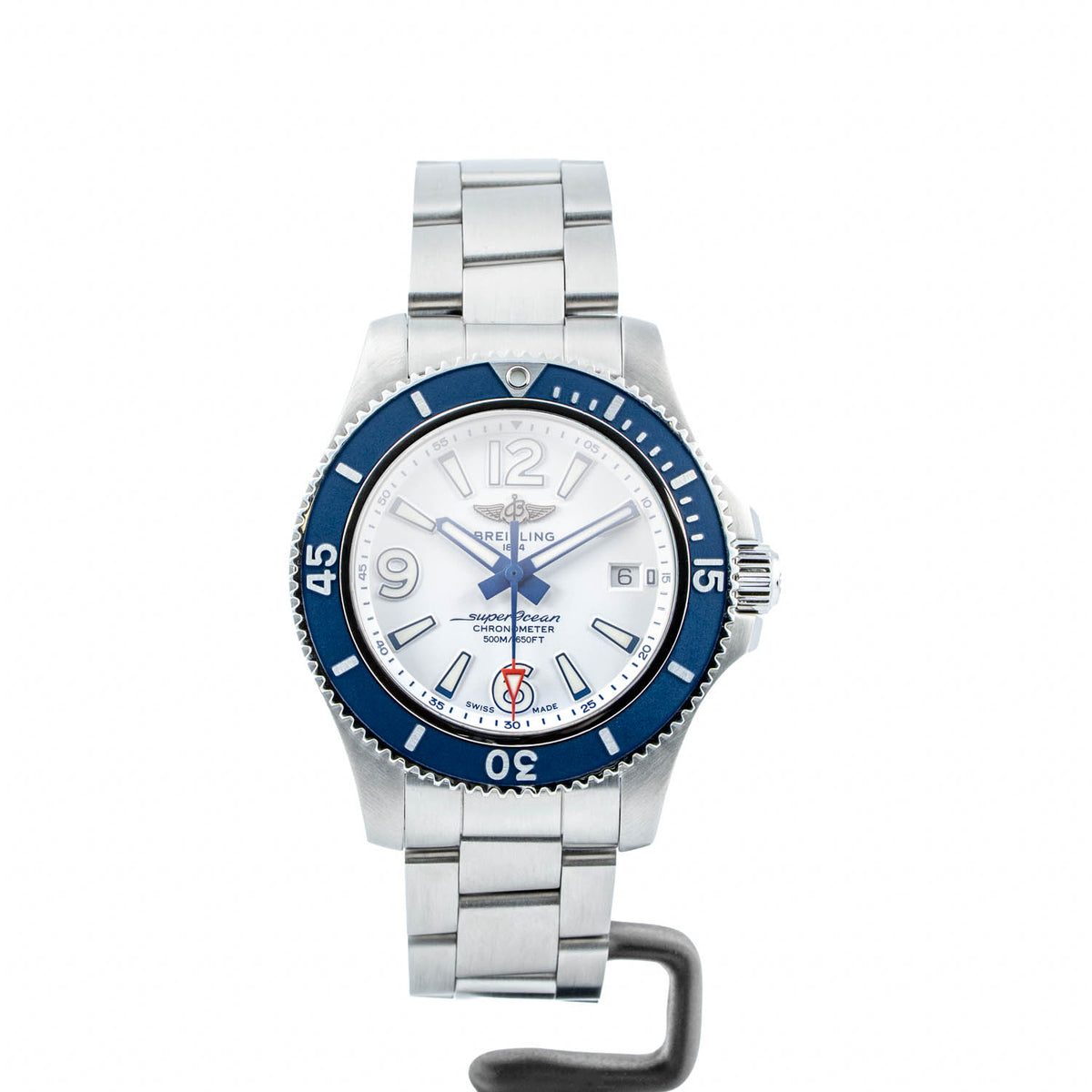 Breitling Superocean 42mm White Dial Blue Bezel - A17366