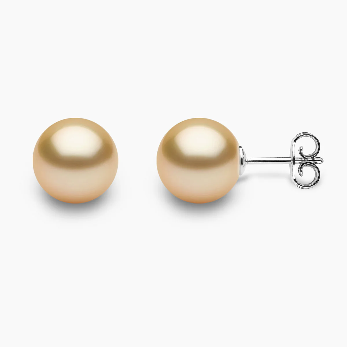 yellow pearl studs