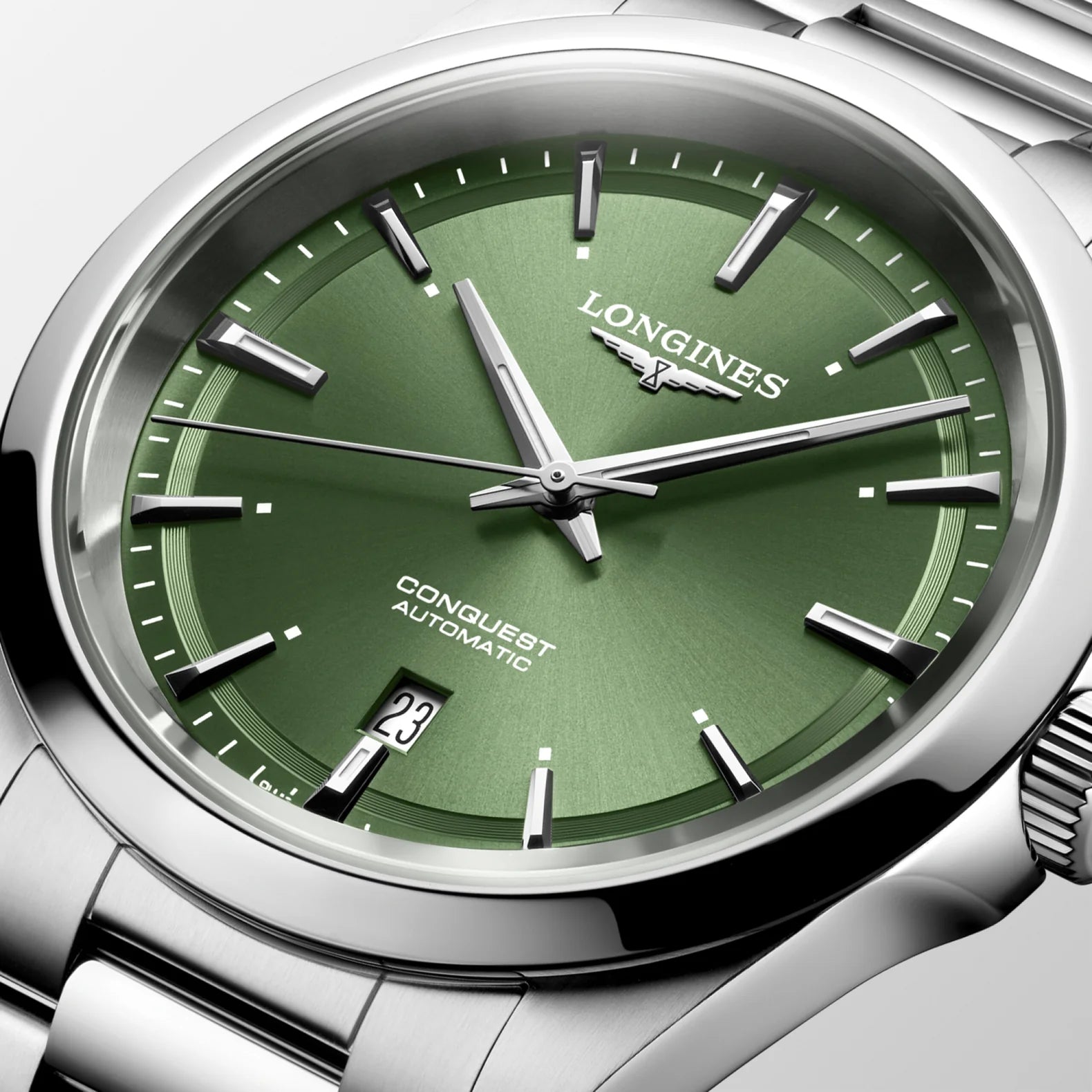 Conquest 41mm - Green Dial on Bracelet