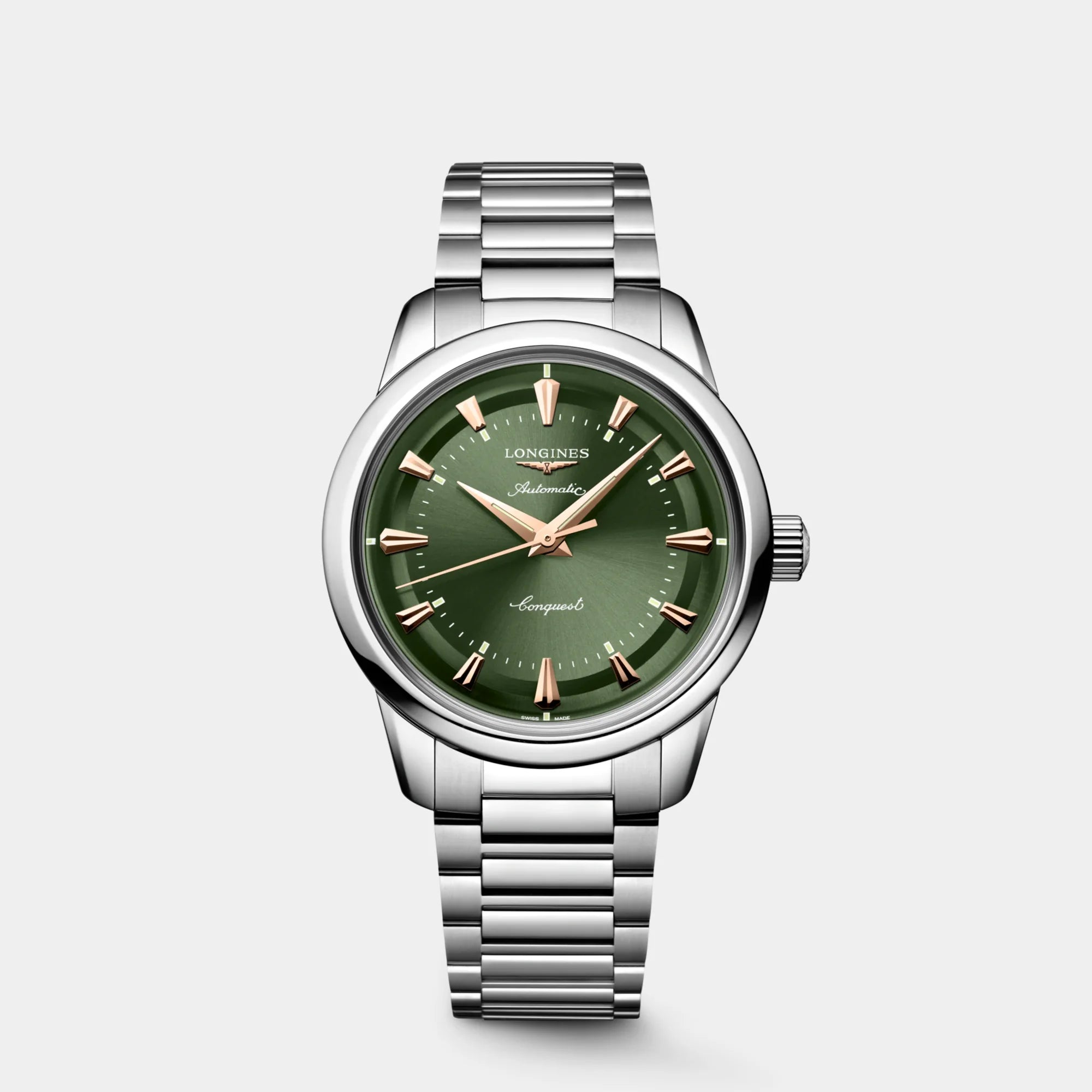 Longines | Conquest Heritage 38mm - Green Dial on Bracelet Longines | Conquest Heritage 38mm - Green Dial on Bracelet