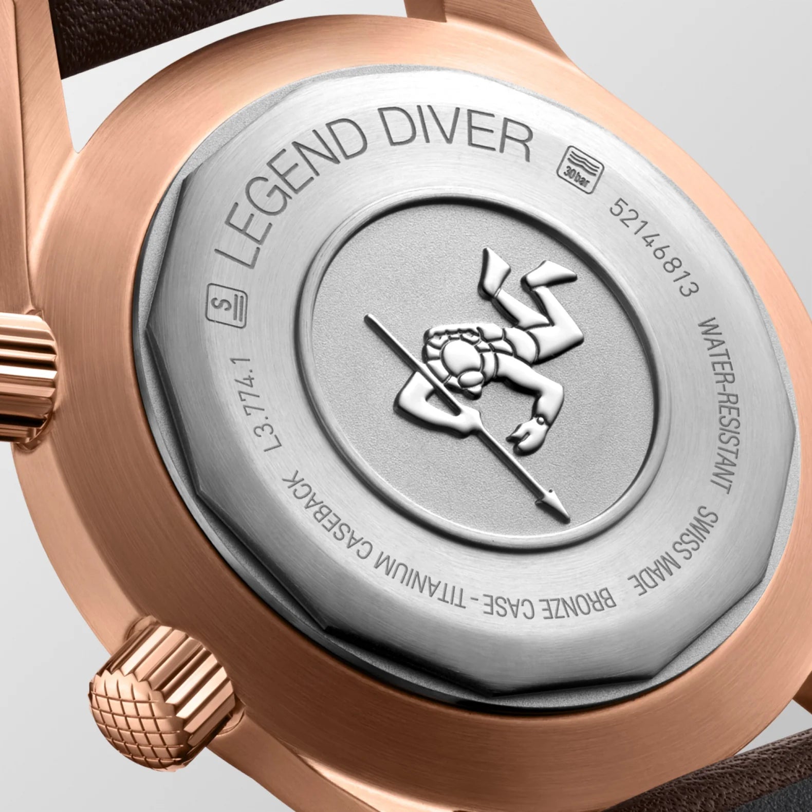 Legend Diver Bronze 39mm - Green Dial on Strap