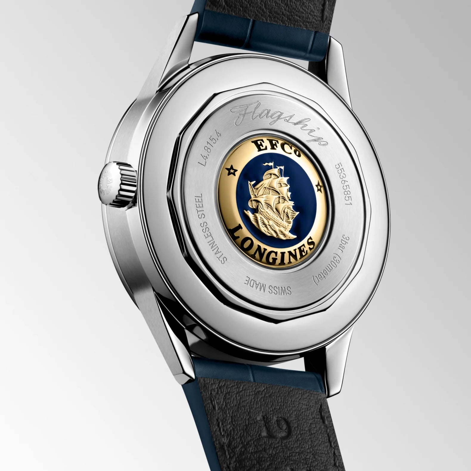 Flagship Heritage Moonphase 38.5mm - Blue Dial on Strap