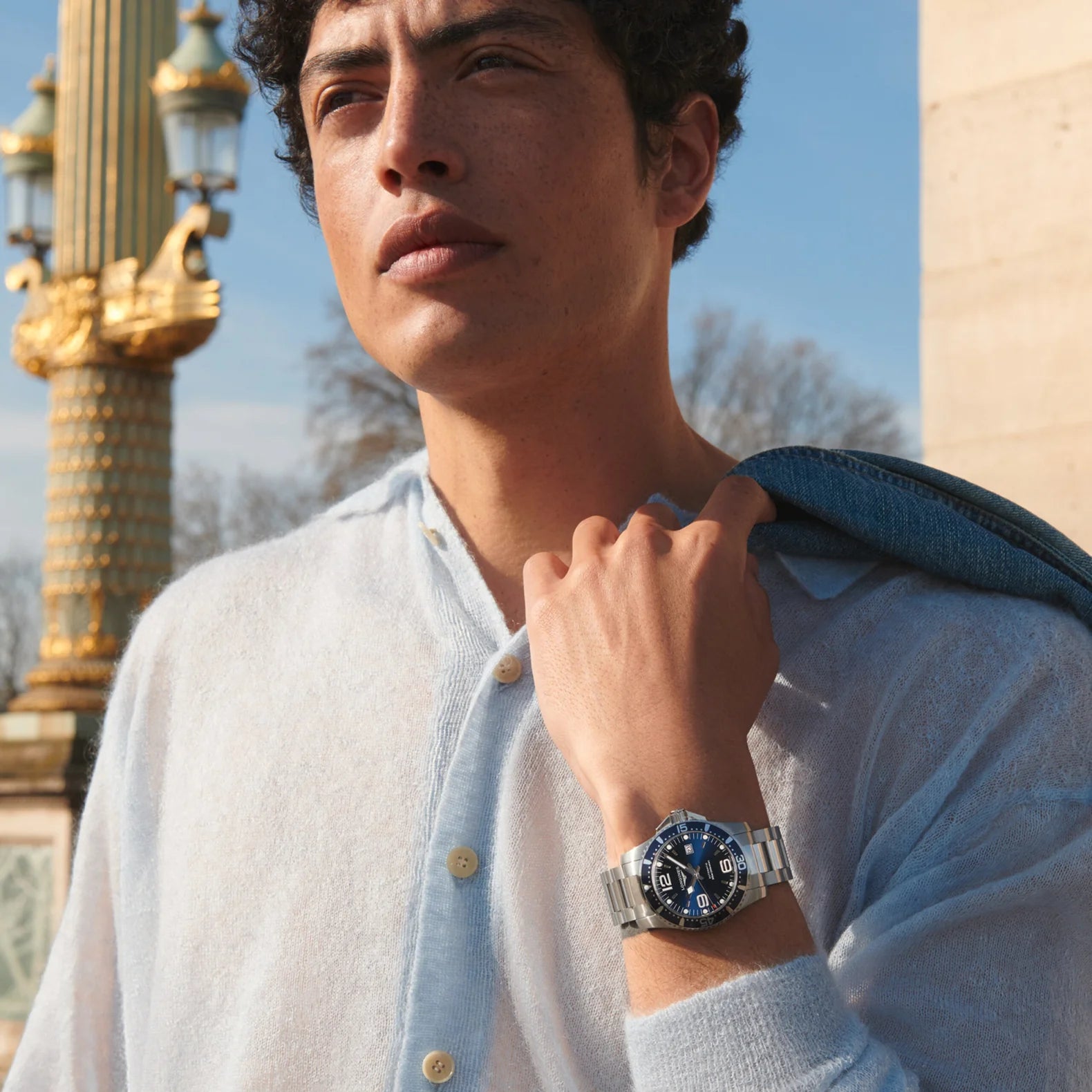 HydroConquest 41mm - Sunray Blue Dial on Bracelet