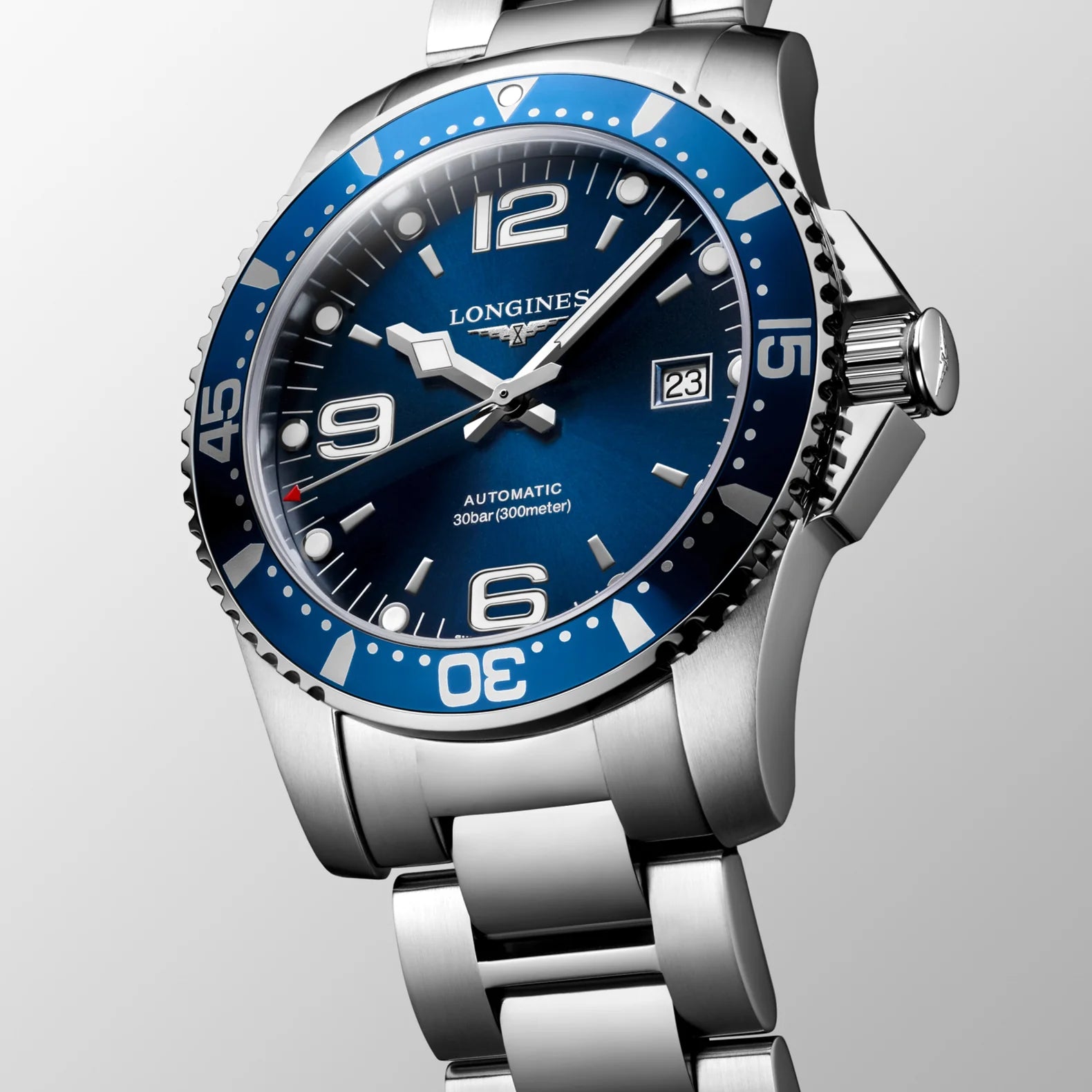 HydroConquest 41mm - Sunray Blue Dial on Bracelet