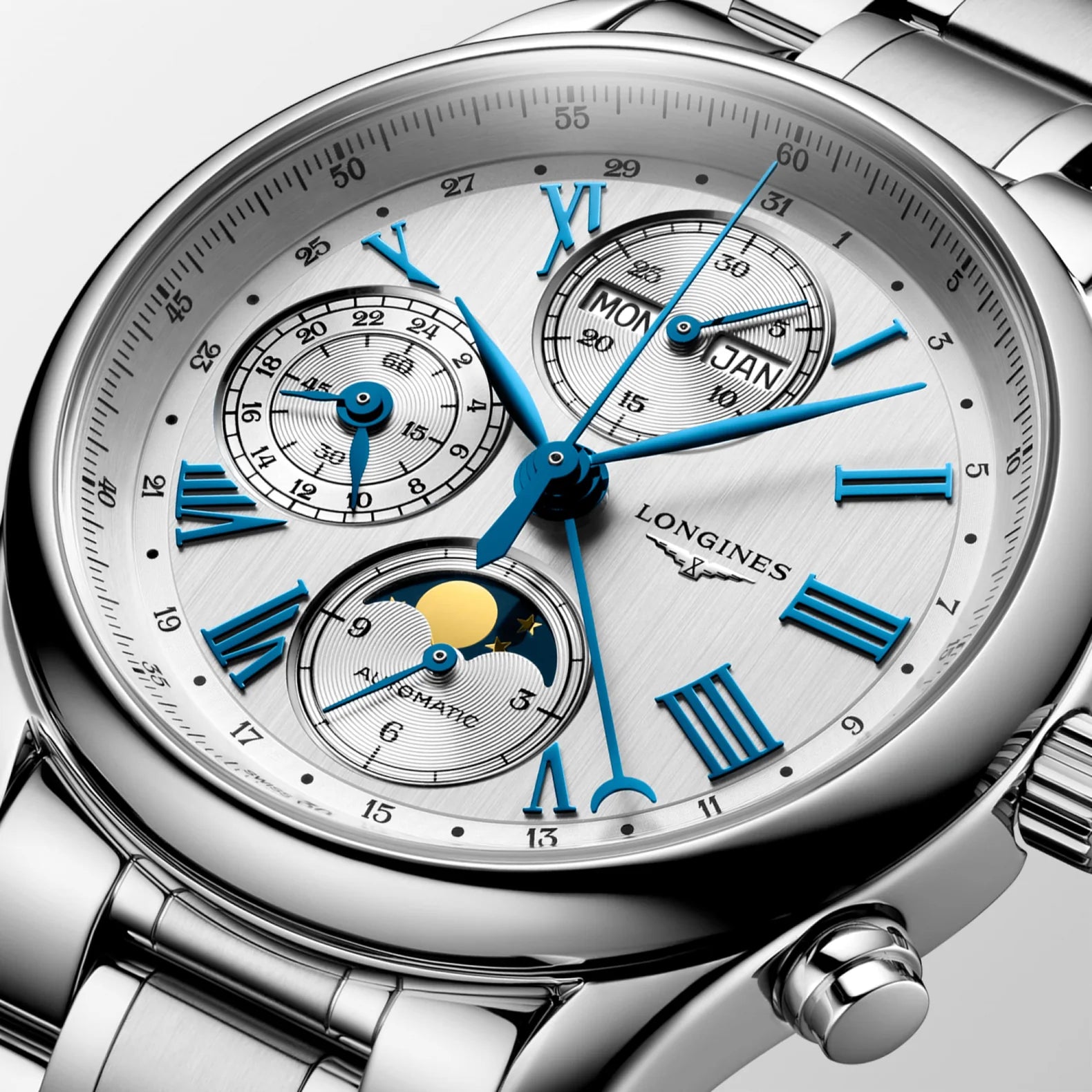Master Collection Chronograph Moonphase - Opaline Dial on Bracelet