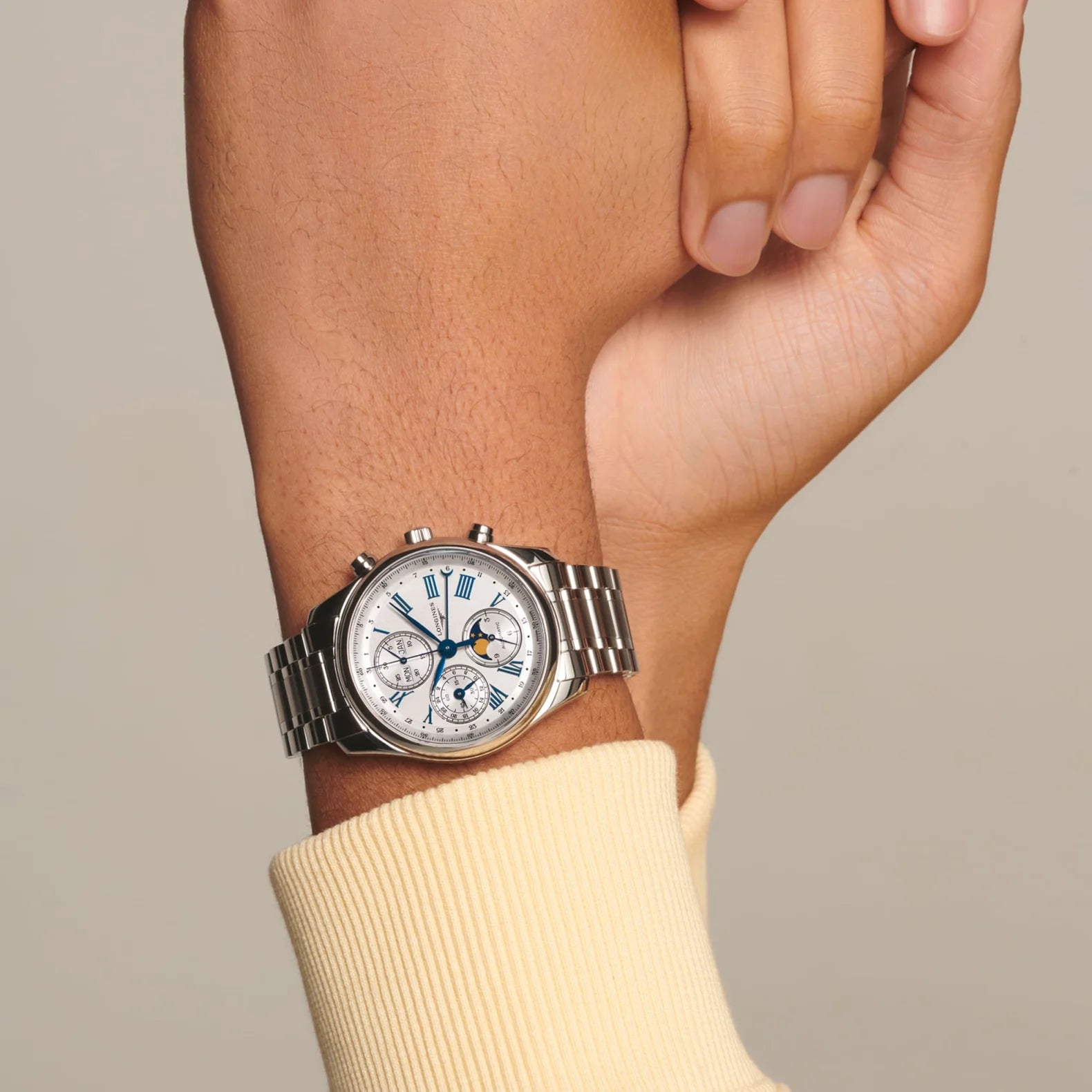 Master Collection Chronograph Moonphase - Opaline Dial on Bracelet