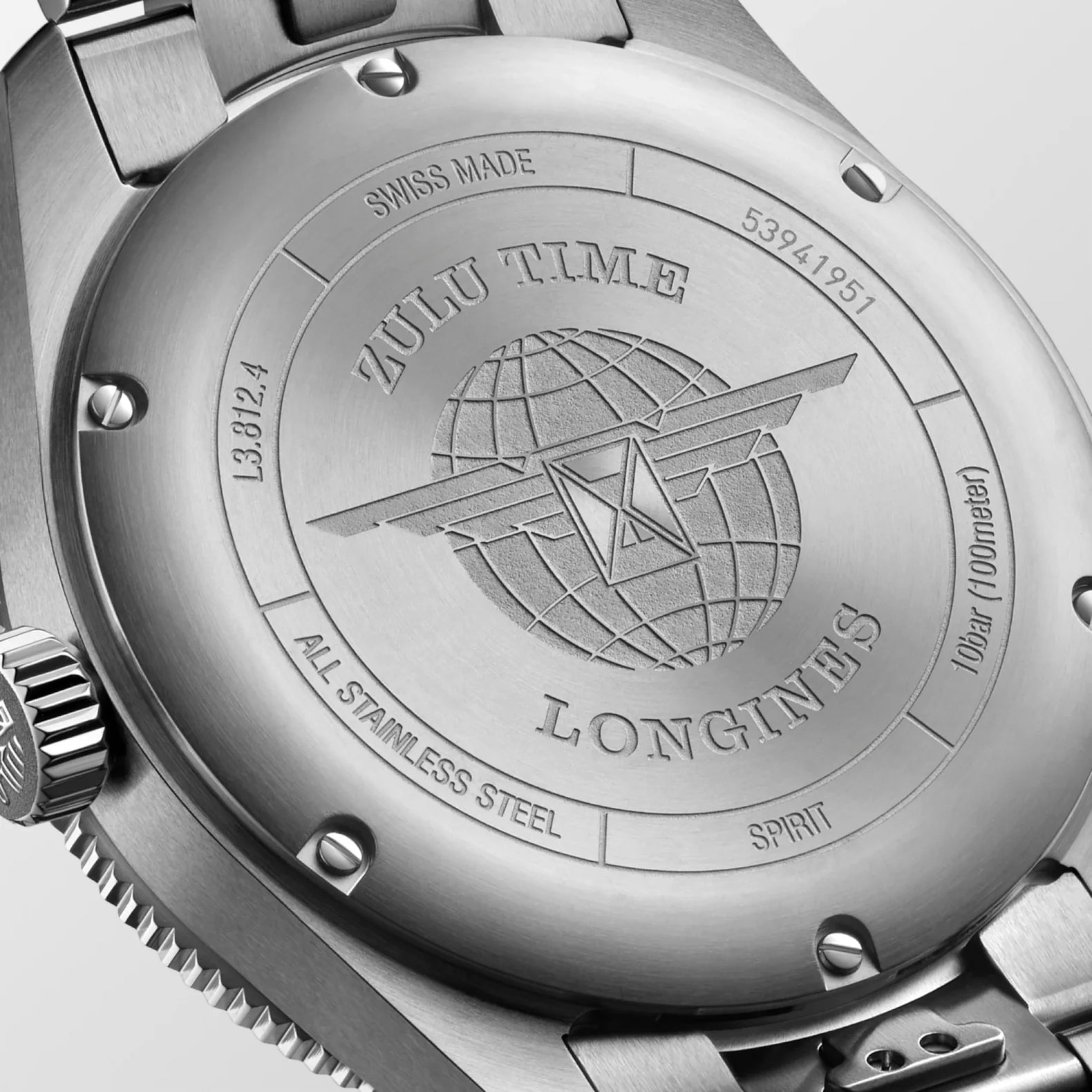 Spirit Zulu Time 42mm - Black Dial Black Bezel on Bracelet