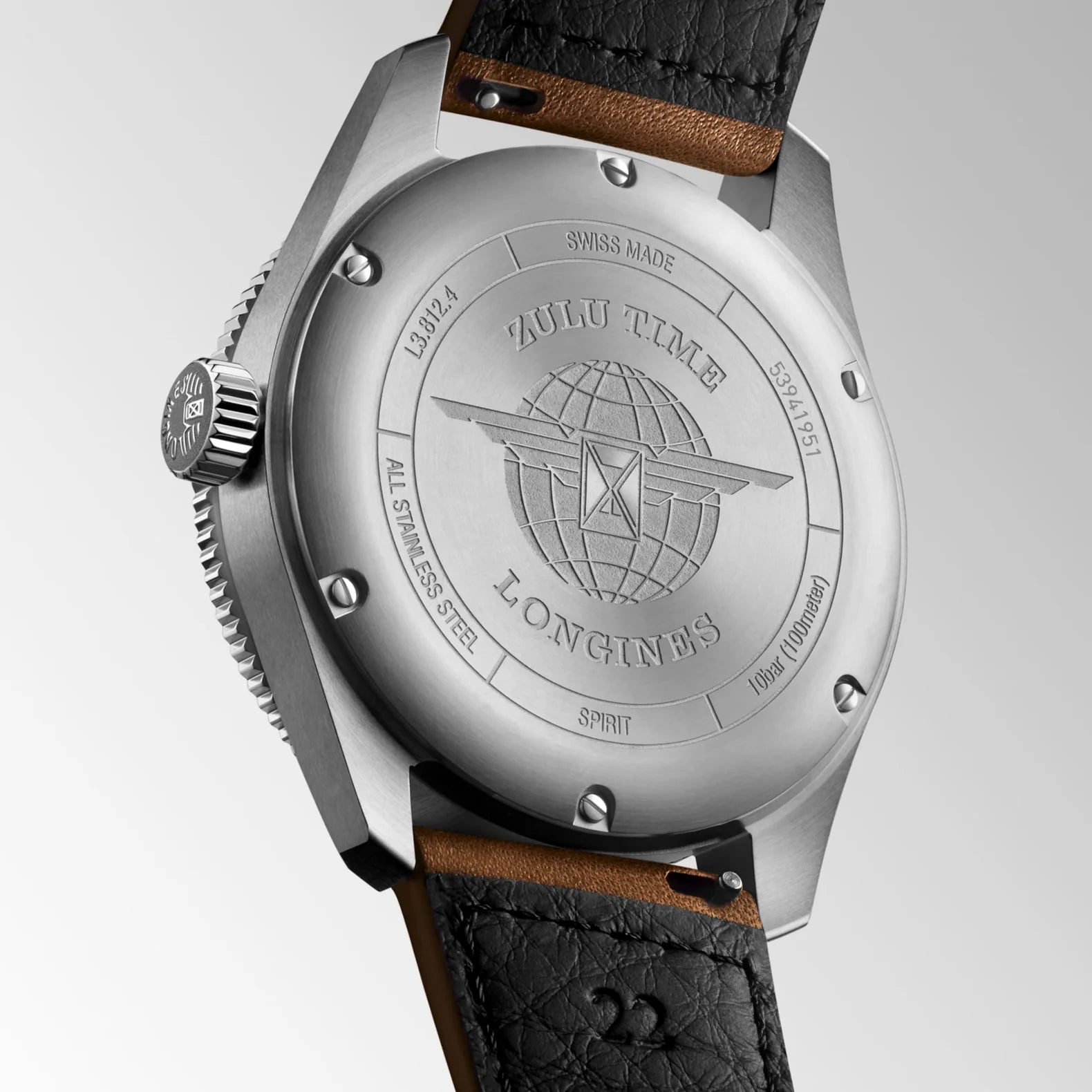 Spirit Zulu Time 42mm - Black Dial Green Bezel on Strap
