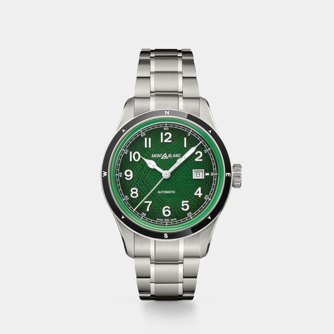 Montblanc | 1858 Date 0 Oxygen – Green Dial On Bracelet