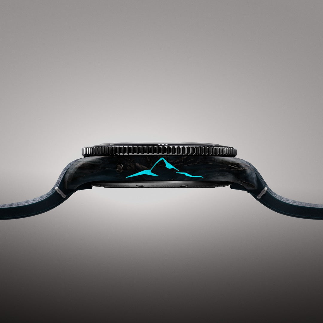 Smartwatch with a black band on a gray background