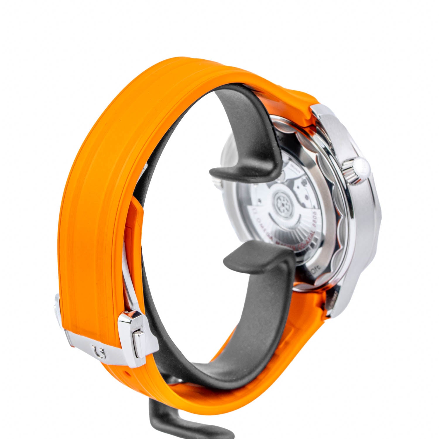 OMEGA Seamaster Diver 300M 42mm Black Dial Orange Rubber Strap – 210.32.42.20.01.006