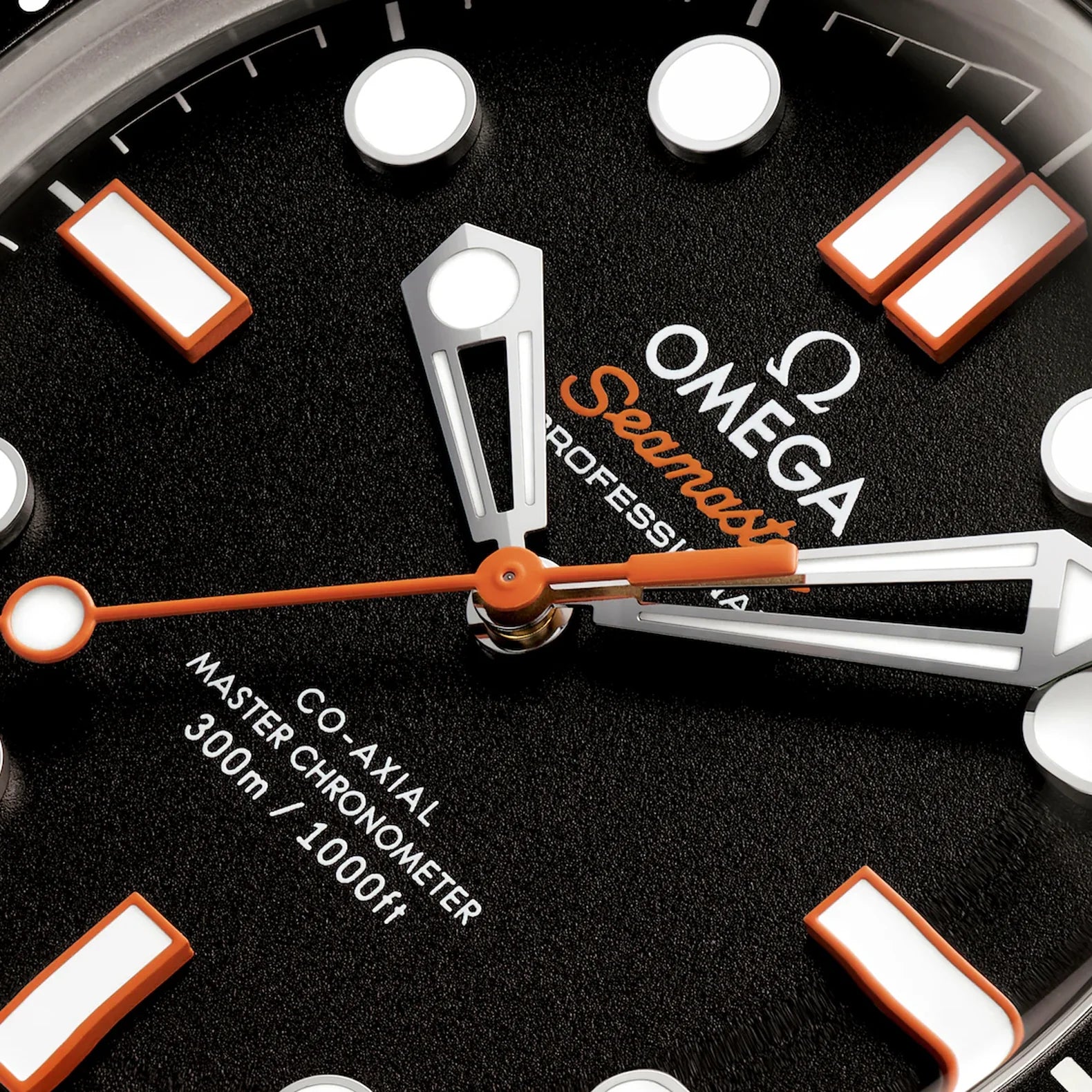 Seamaster Diver 300M 42mm - Black Orange Accent Dial on Rubber Strap