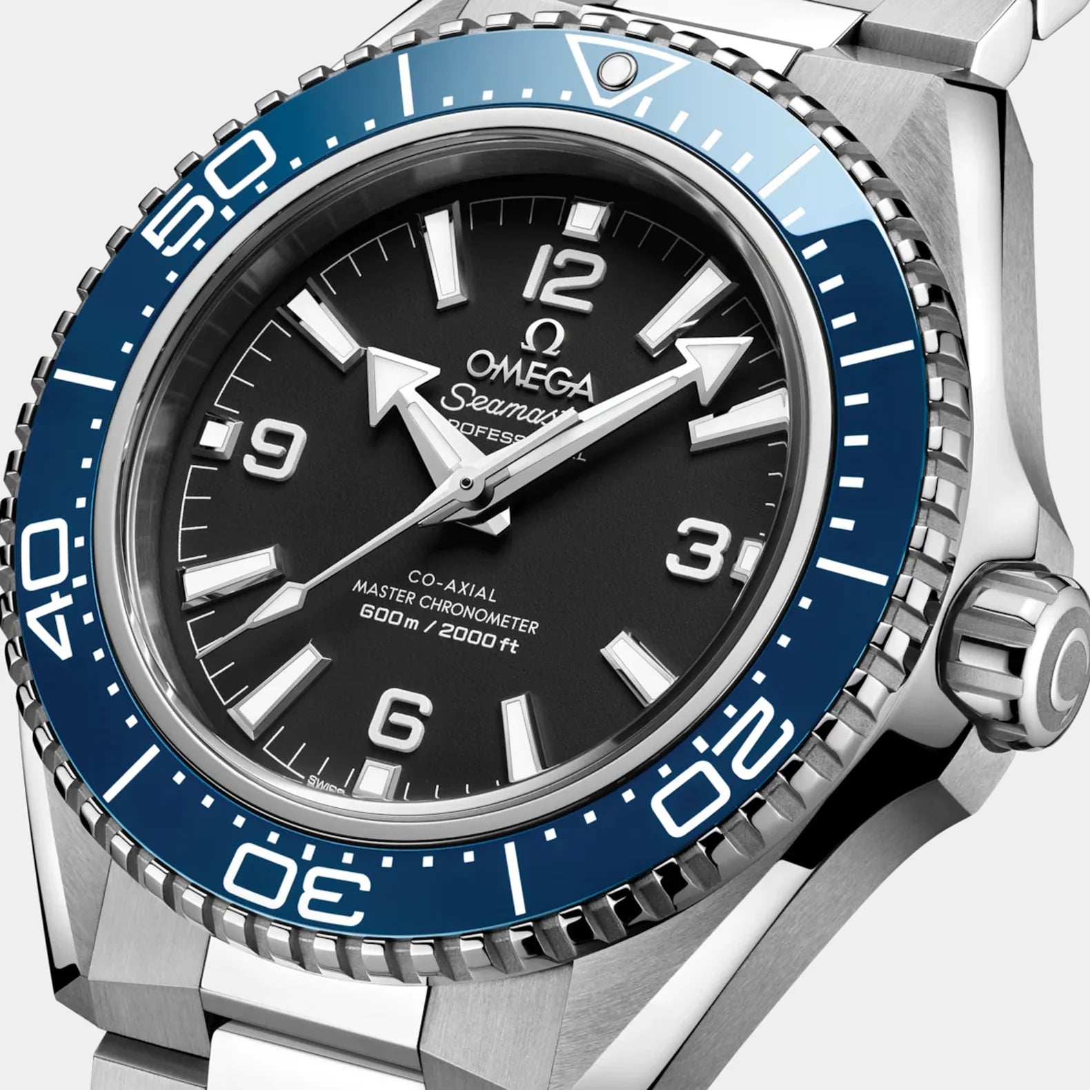 Seamaster Planet Ocean 42mm - Blue Bezel Black Dial on Bracelet