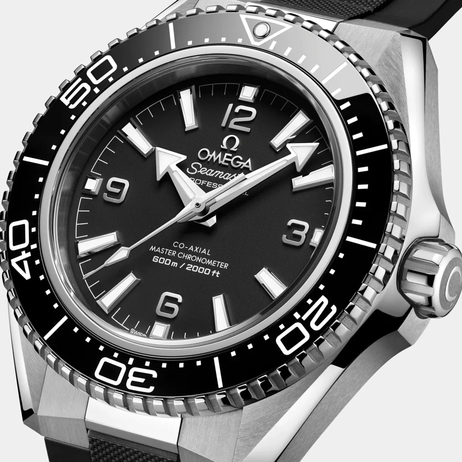 Seamaster Planet Ocean 42mm - Black Dial & Bezel on Rubber Strap