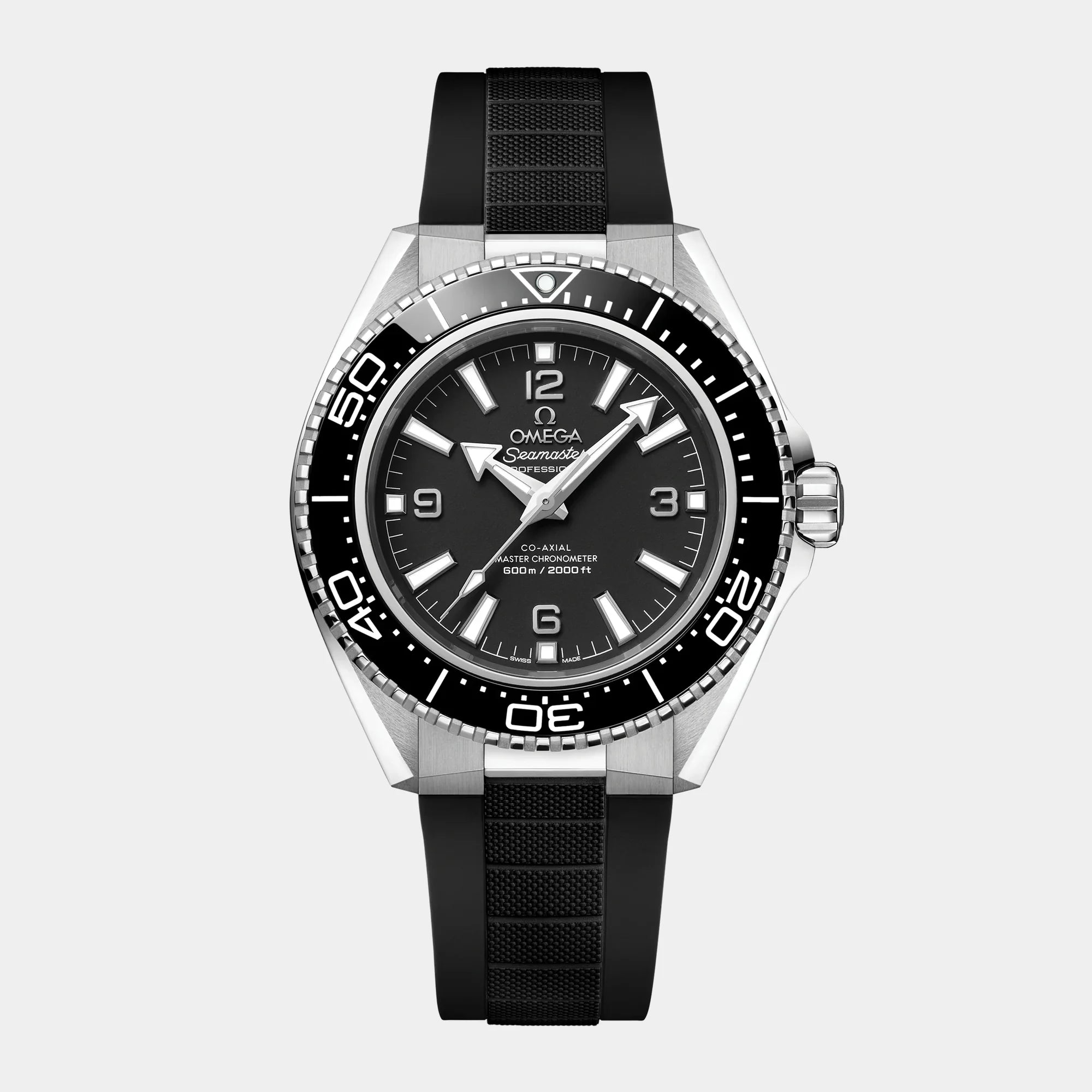 Seamaster Planet Ocean 42mm - Black Dial & Bezel on Rubber Strap