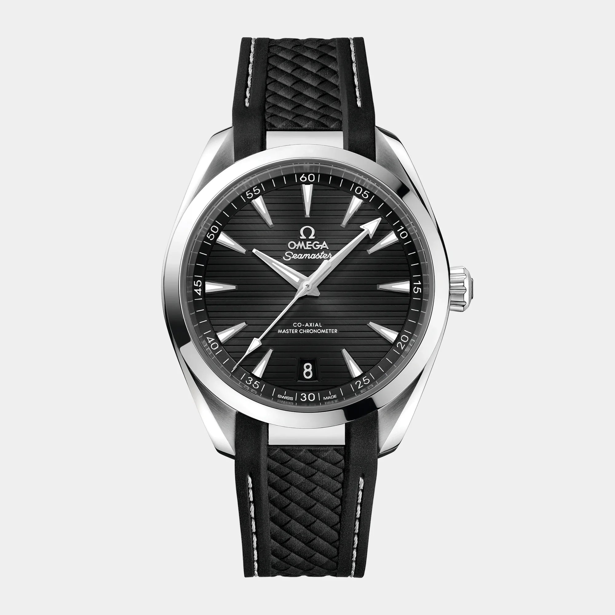 Seamaster Aqua Terra 41mm - Black Teak Dial on Rubber Strap
