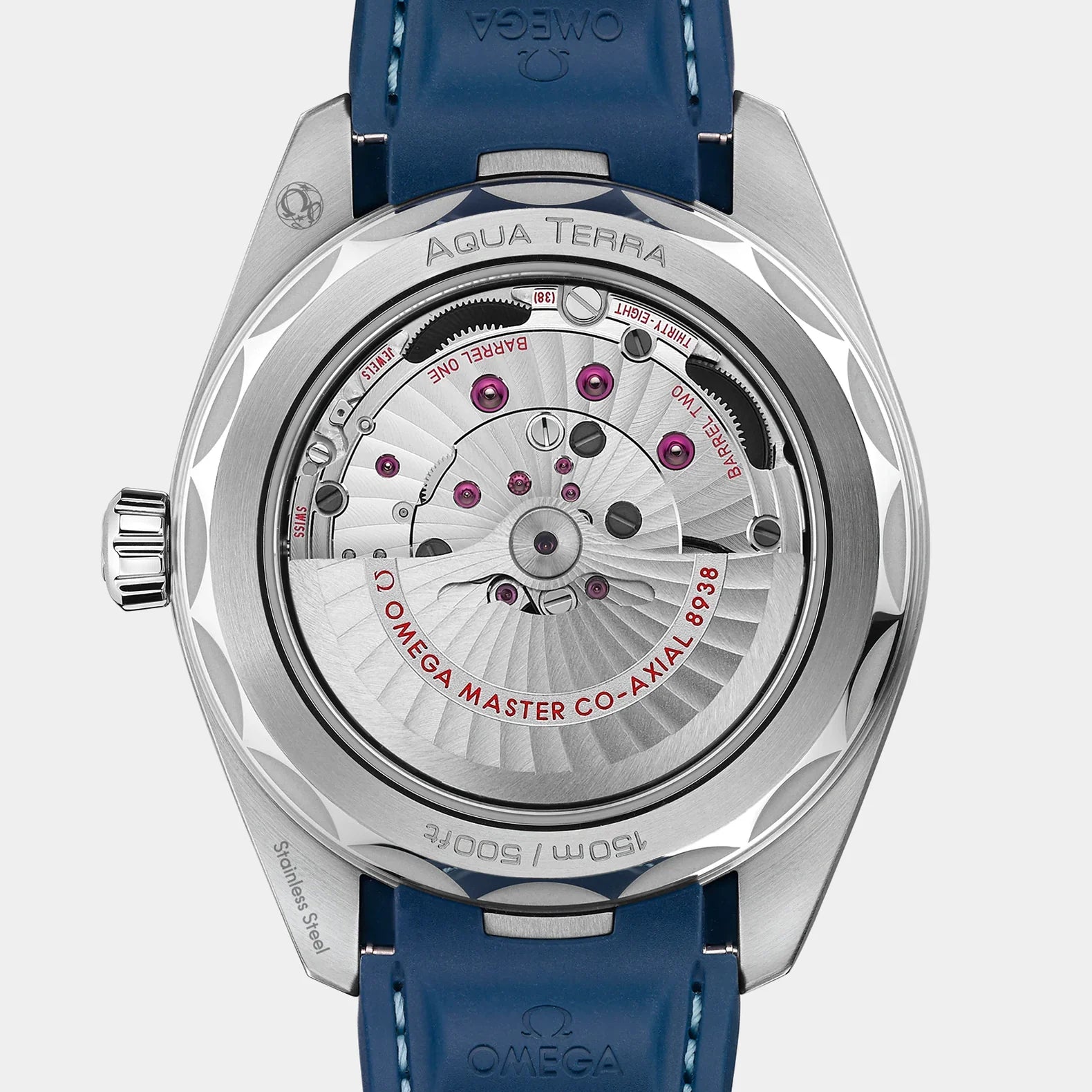 Seamaster Aqua Terra Worldtimer 43mm - Blue Dial on Rubber Strap