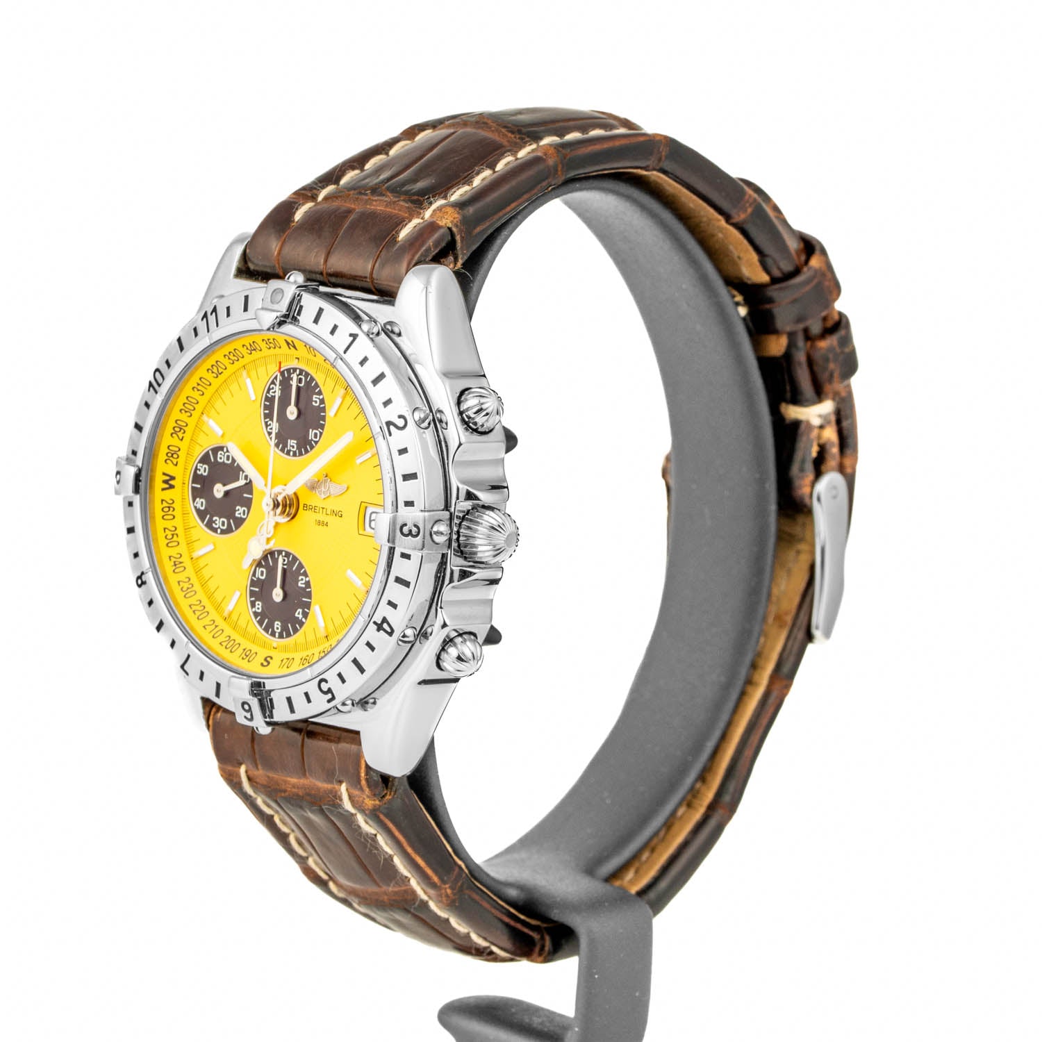 Breitling Chronomat Longitude GMT 39mm Yellow Dial - A20048