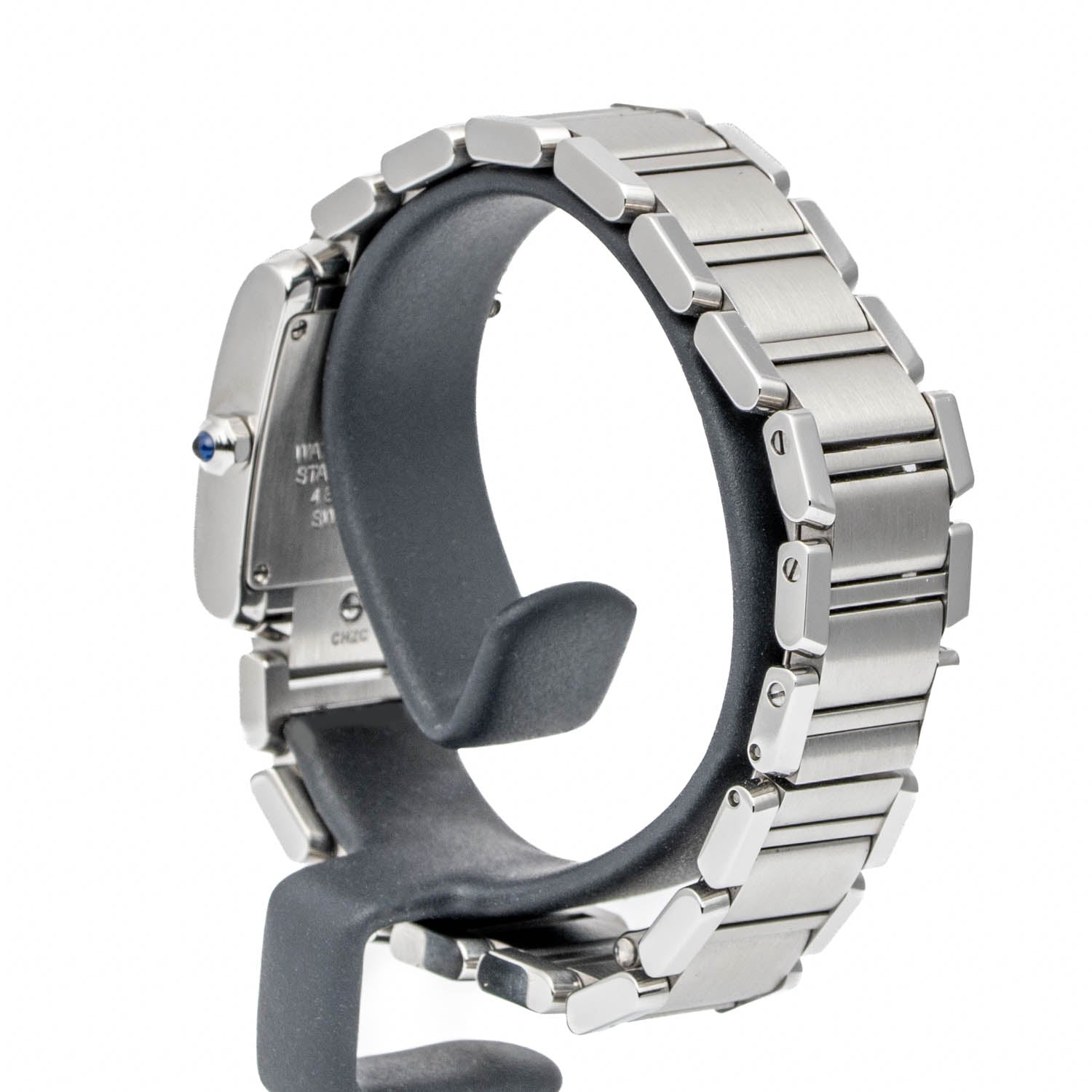Cartier Tank Française Diamond Bezel Silver Dial Small Model - W4TA0008