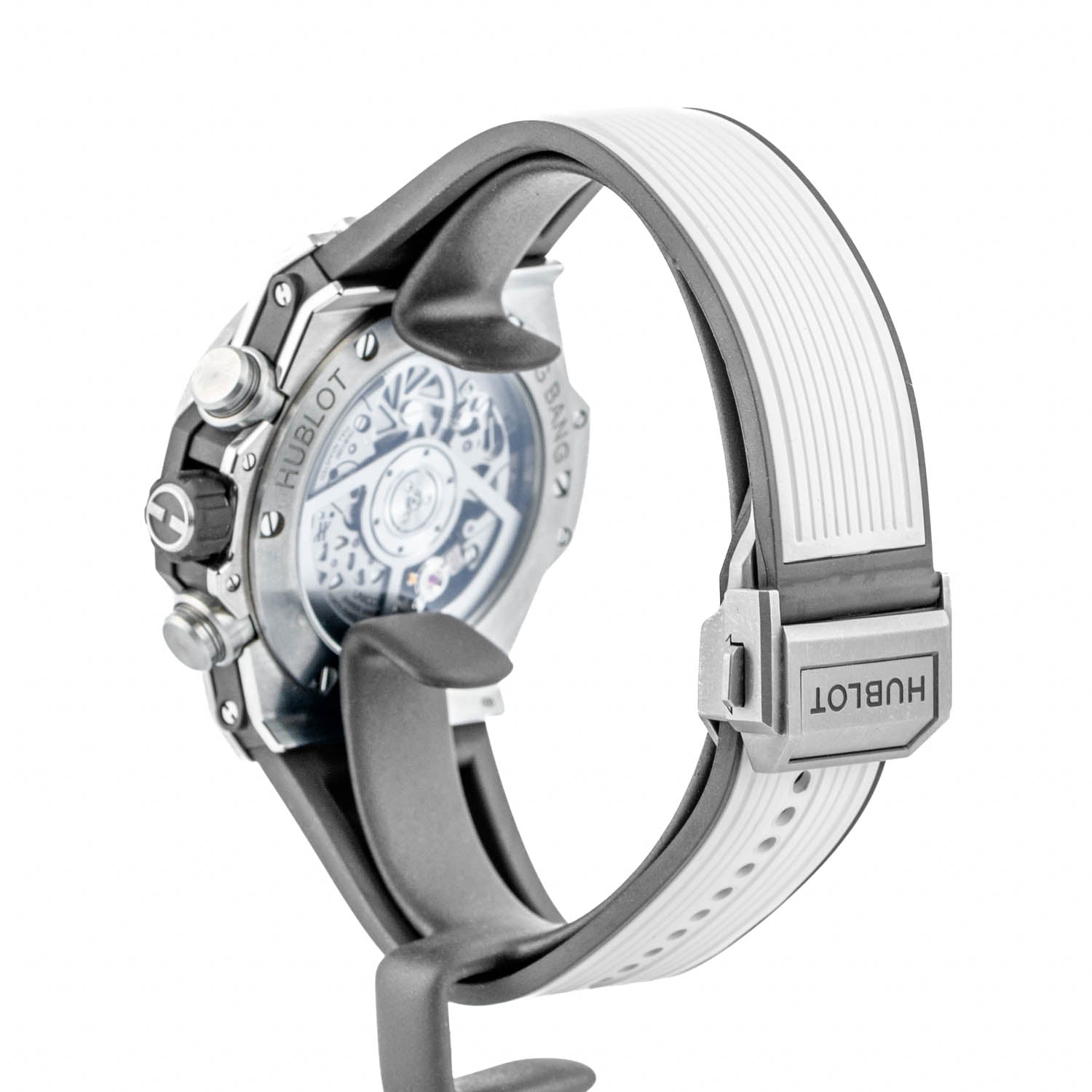 Hublot Big Bang Unico Titanium Pavé 42mm Skeleton Dial Rubber Strap - 441.NX.1171.RX.1104