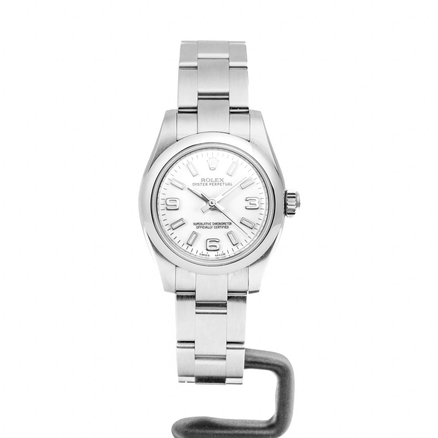 Rolex Oyster Perpetual White Arabic Dial 26mm - 176200