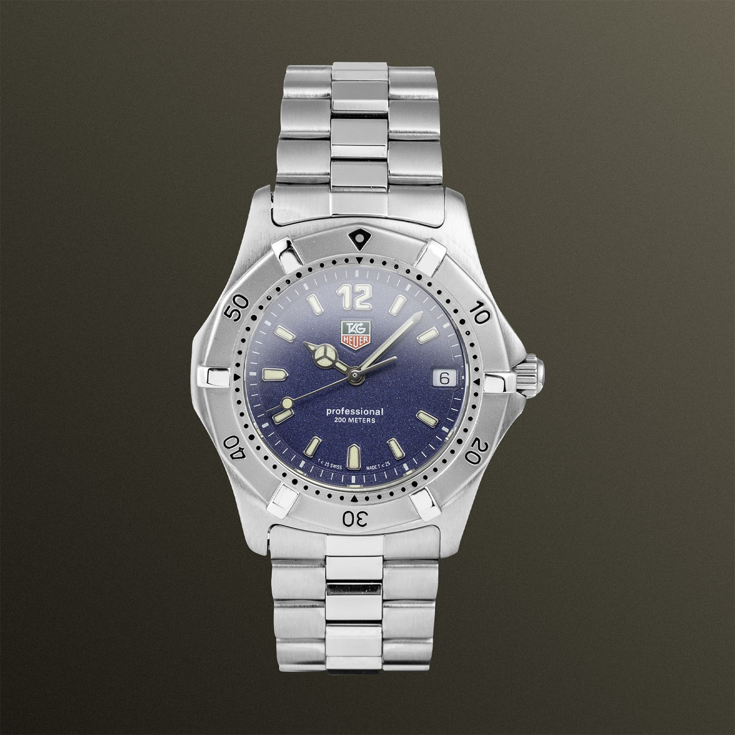Pre-Owned Watches | TAG Heuer 2000 Professional Blue Dial 38mm