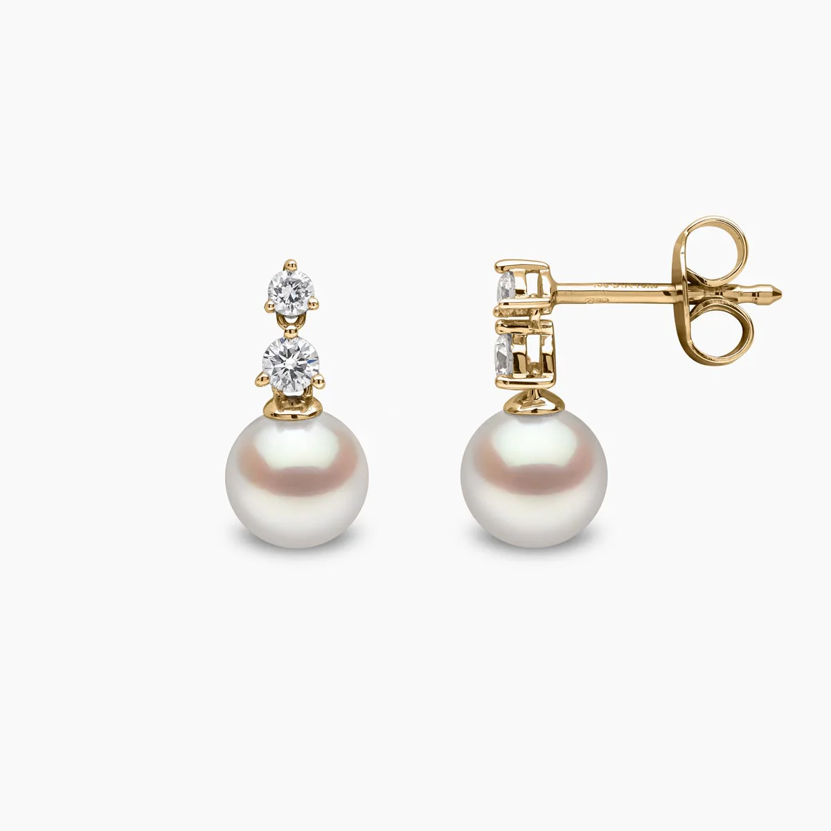 diamond and pearl earrings