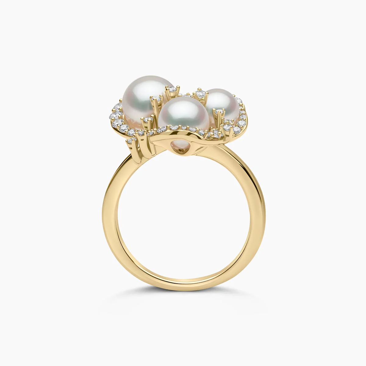 pearl and diamond ring
