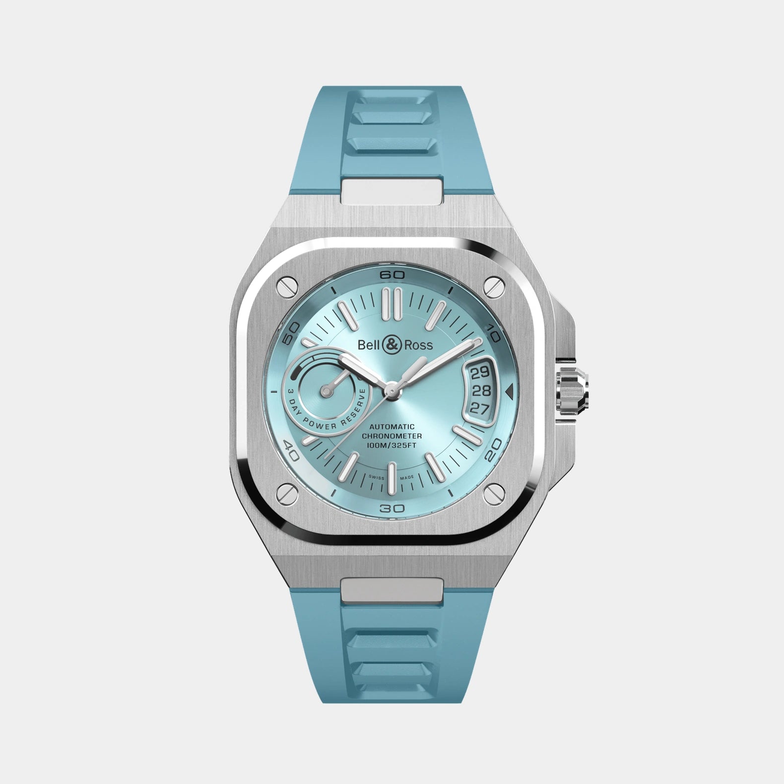 Bell & Ross | BR-X5 Ice Blue Steel 41mm - Blue Dial on Strap Bell & Ross | BR-X5 Ice Blue Steel 41mm - Blue Dial on Strap