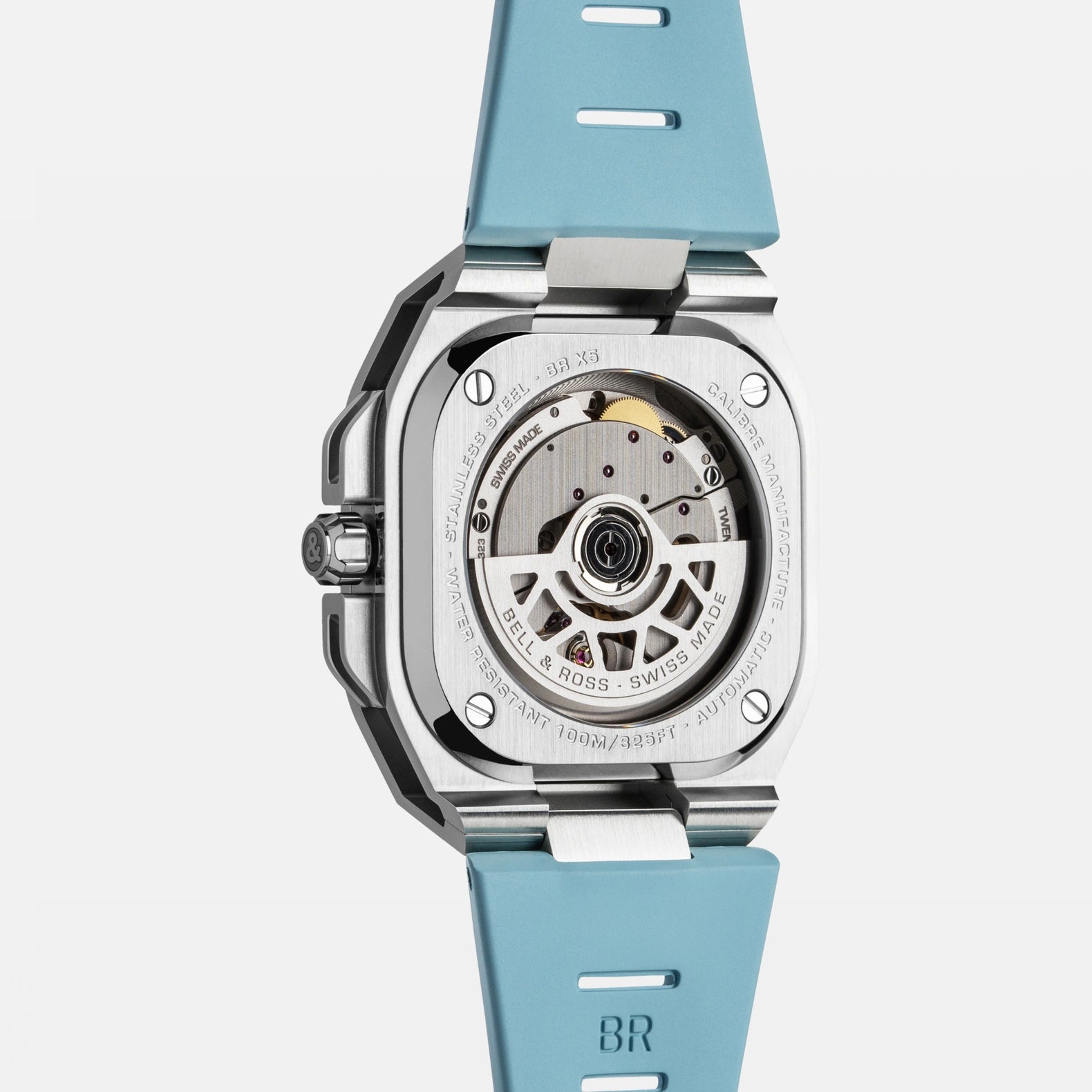 BR-X5 Ice Blue Steel 41mm - Blue Dial on Strap