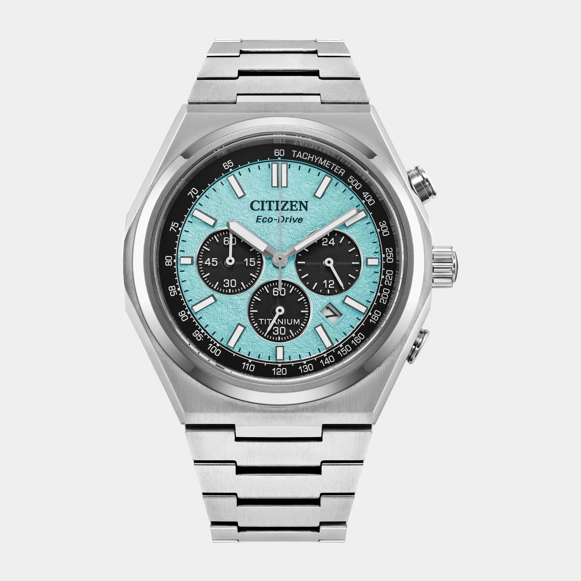 Zenshin Chrono Super Titanium 42mm - Blue Dial