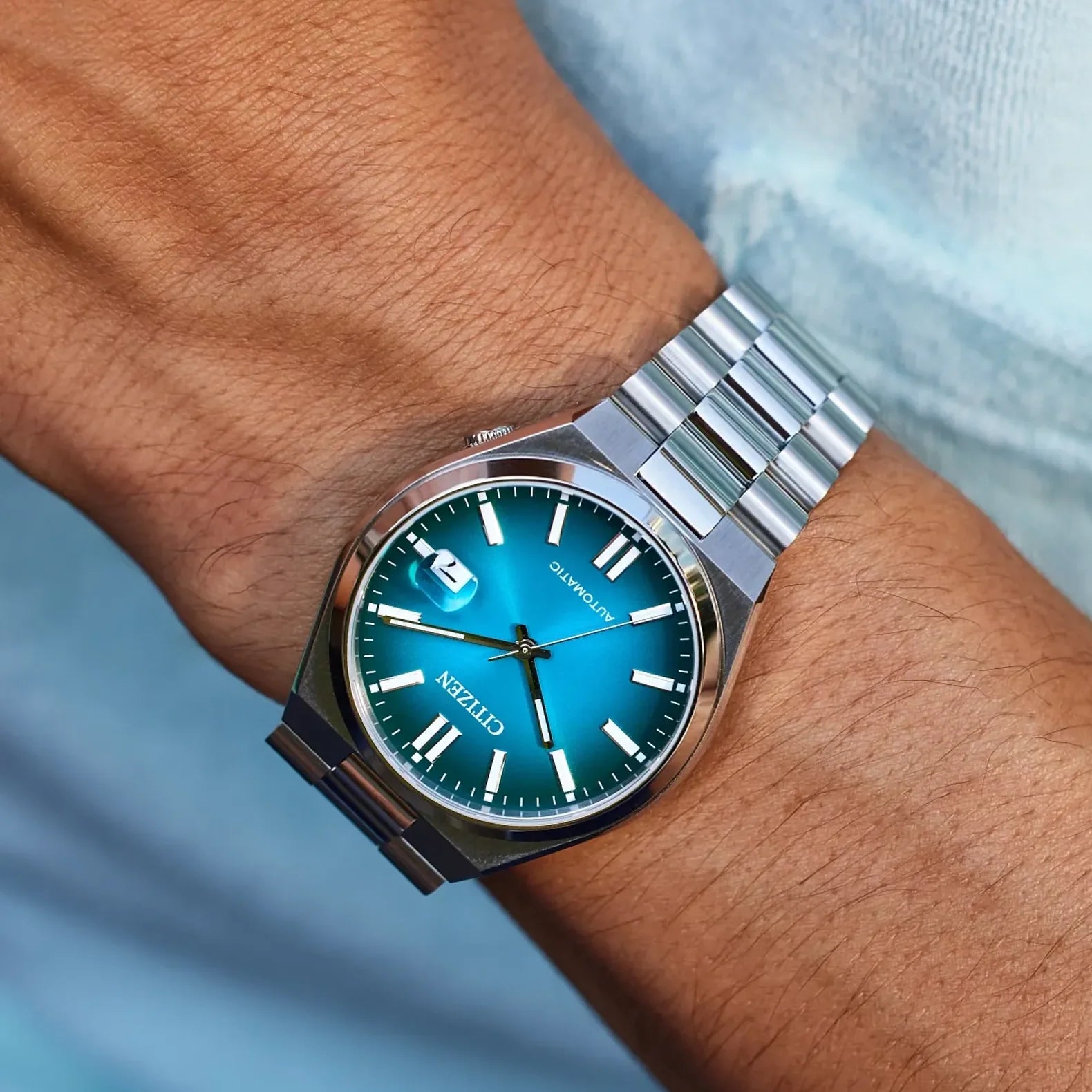 Tsuyosa 40mm - Blue Gradient Dial on Bracelet
