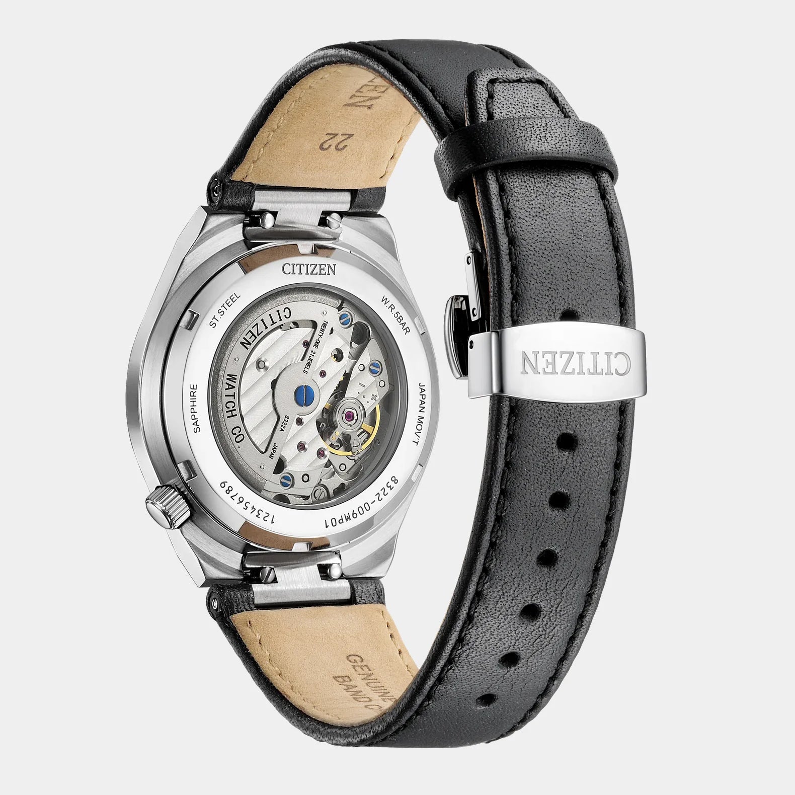 Tsuyosa Small Seconds 40mm - Gray Texture Dial on Strap