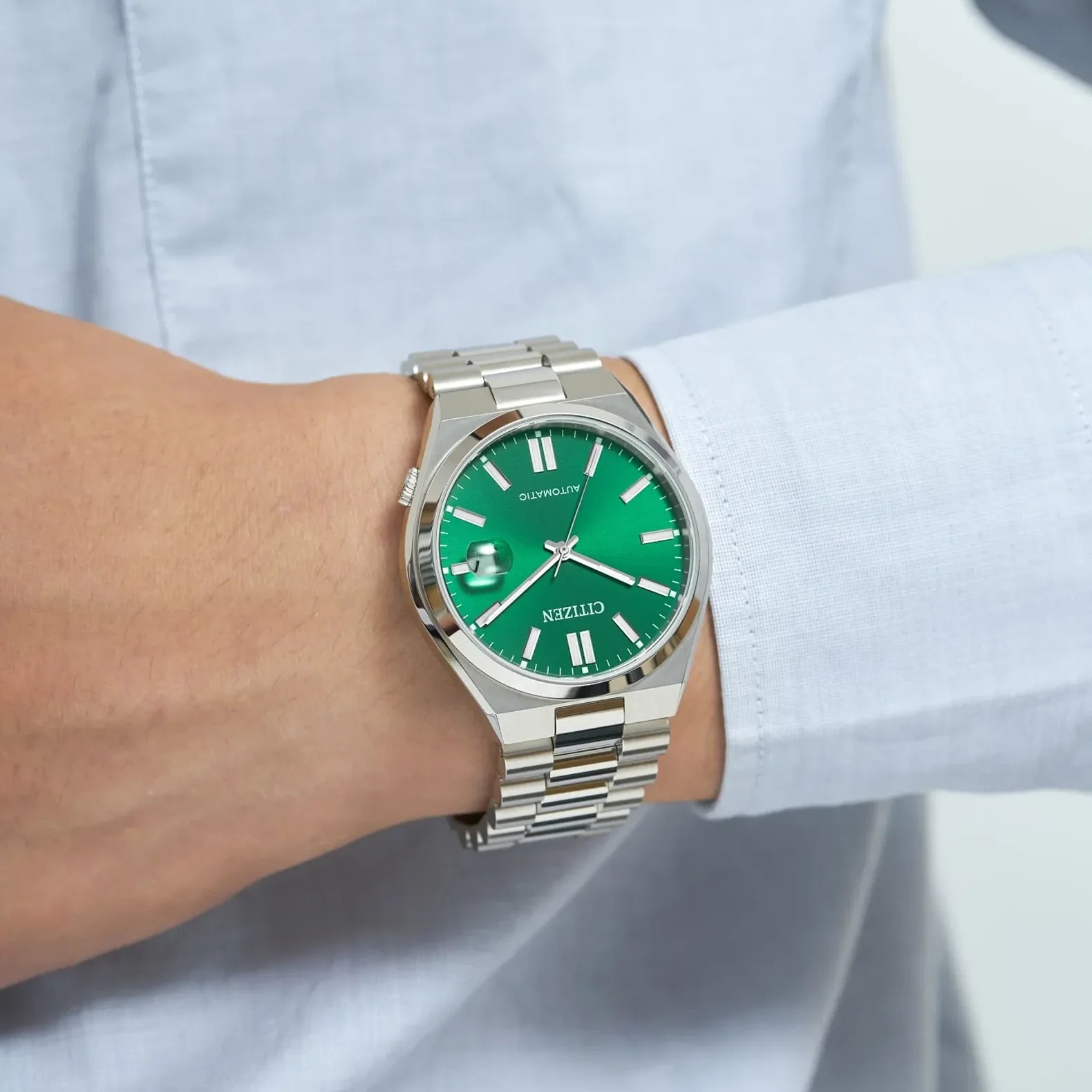 Tsuyosa 40mm - Green Gradient Dial on Bracelet