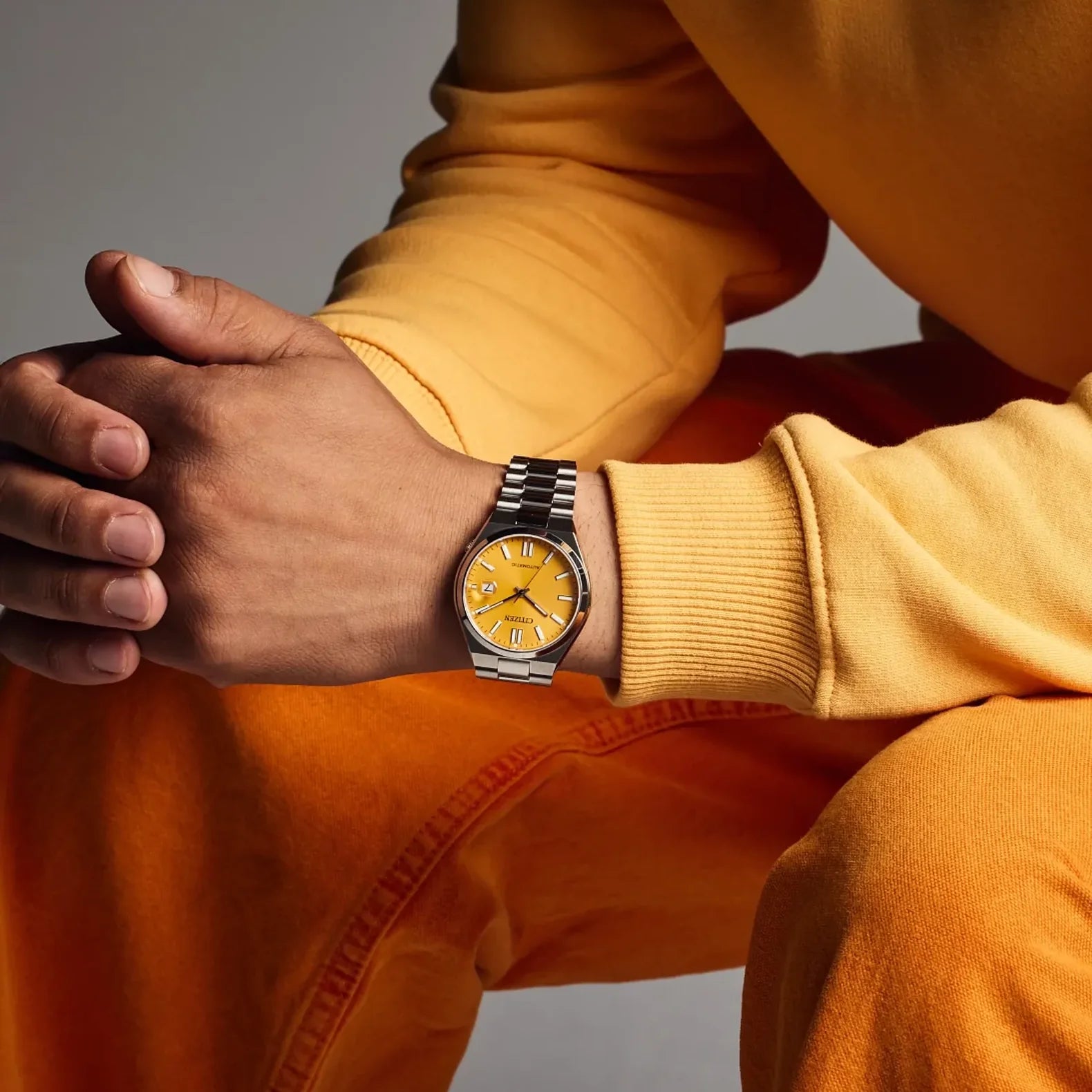 Tsuyosa 40mm - Yellow Dial on Bracelet