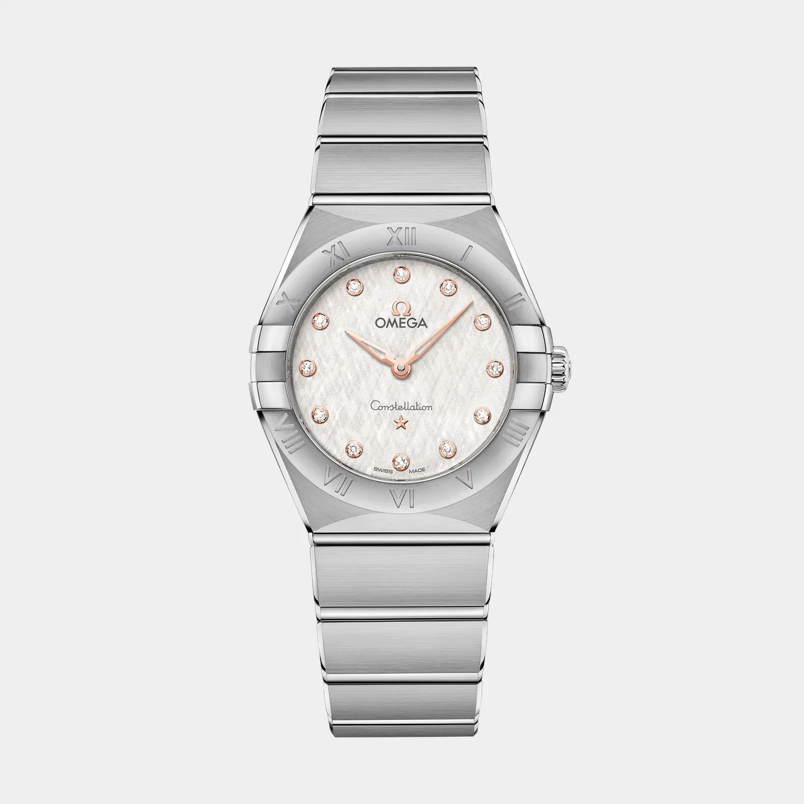 Constellation 28mm - Silver Diamond Dial on Bracelet