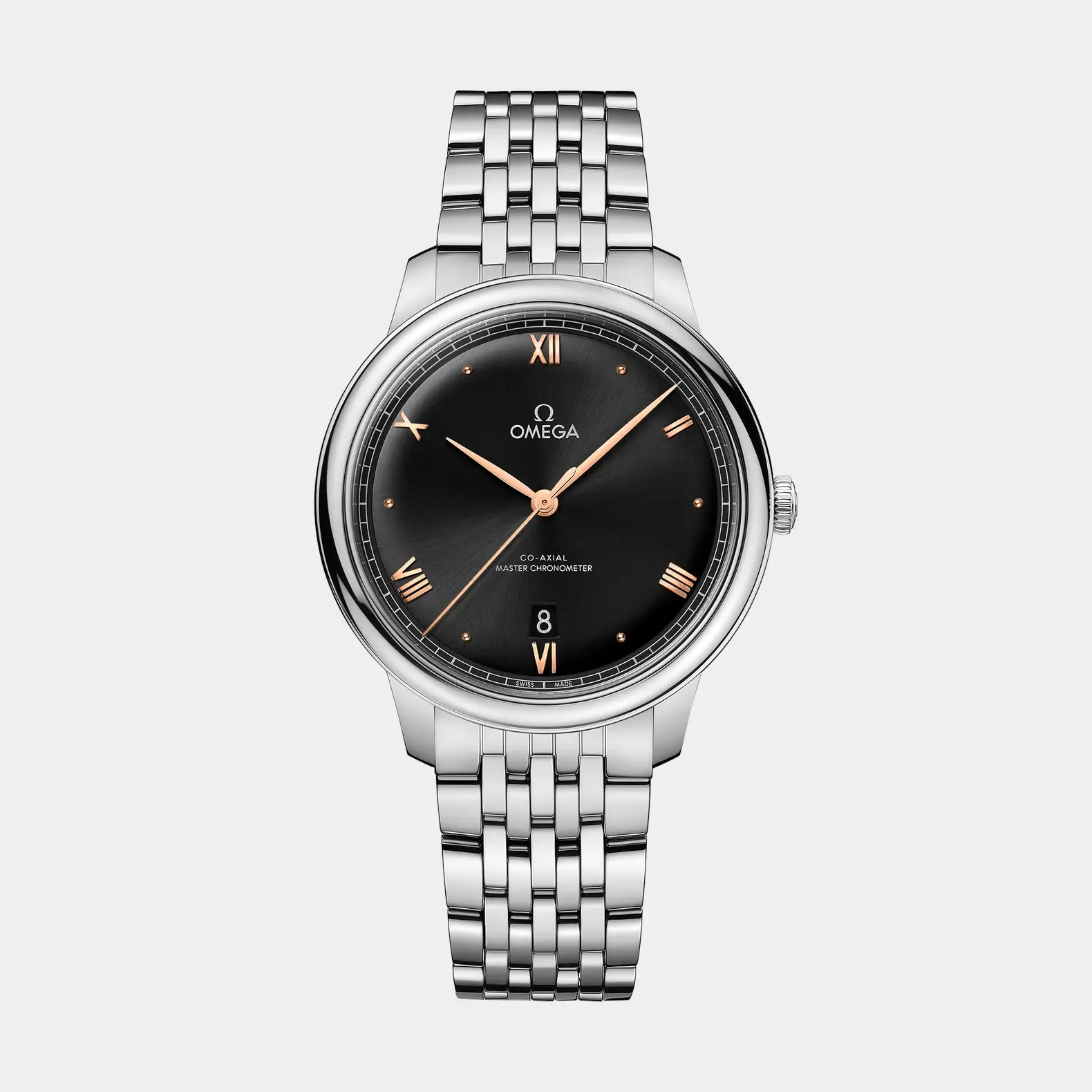 De Ville Prestige 40mm - Black Dial with Rose Gold Accents