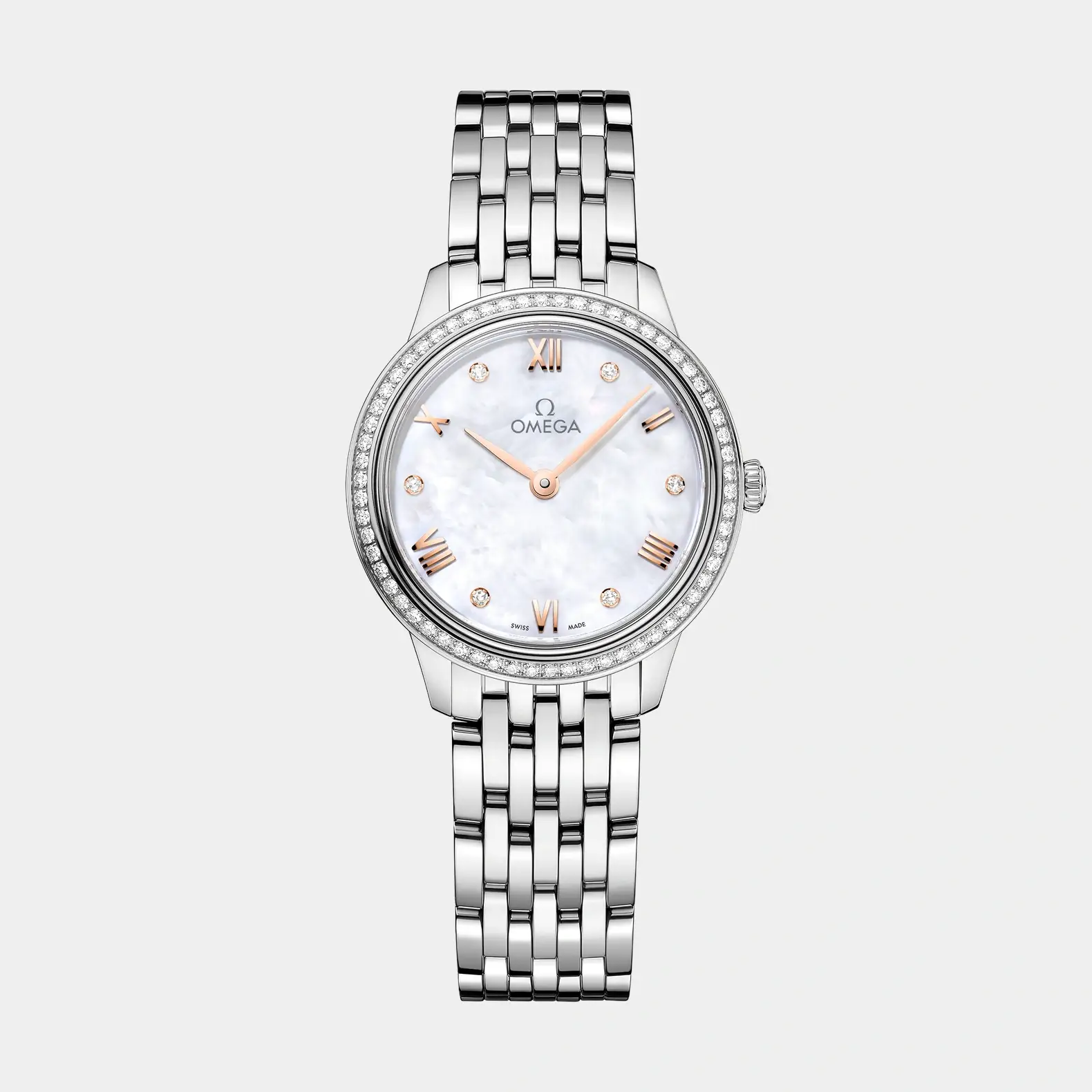 De Ville Prestige 27.5mm - Mother of Pearl Diamond Dial and Bezel