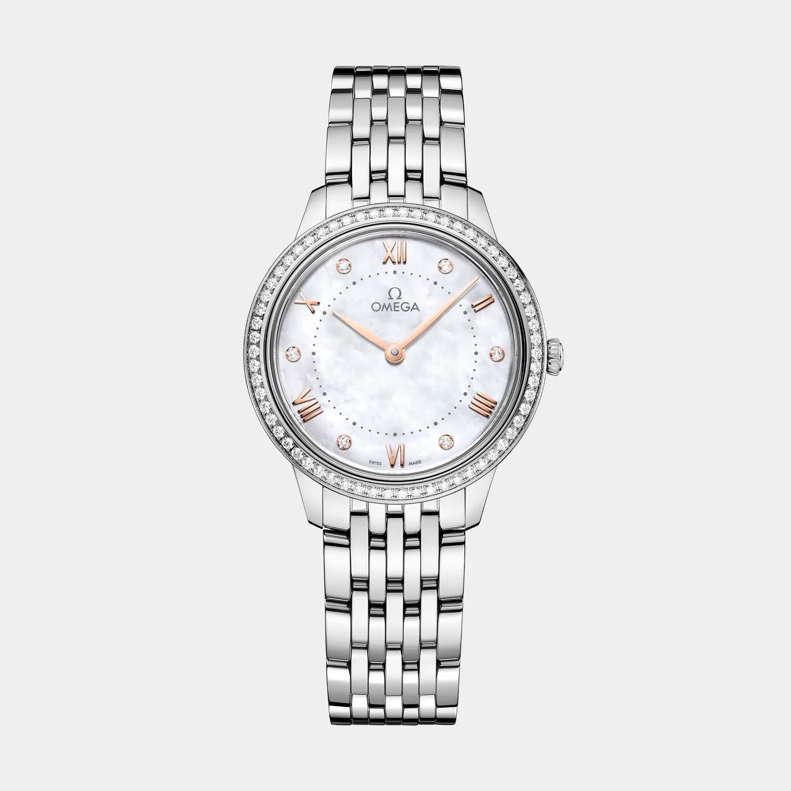 De Ville Prestige 30mm - Mother of Pearl Diamond Dial and Bezel
