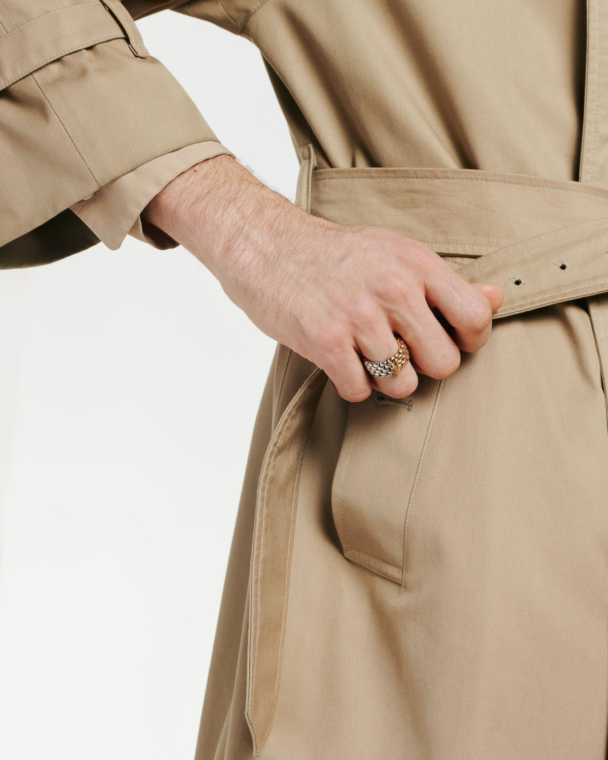 Essentials Bicolour Flex’it Ring with Oval Mesh
