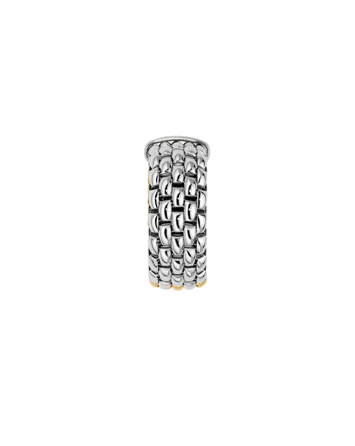 Essentials Bicolour Flex’it Ring with Oval Mesh