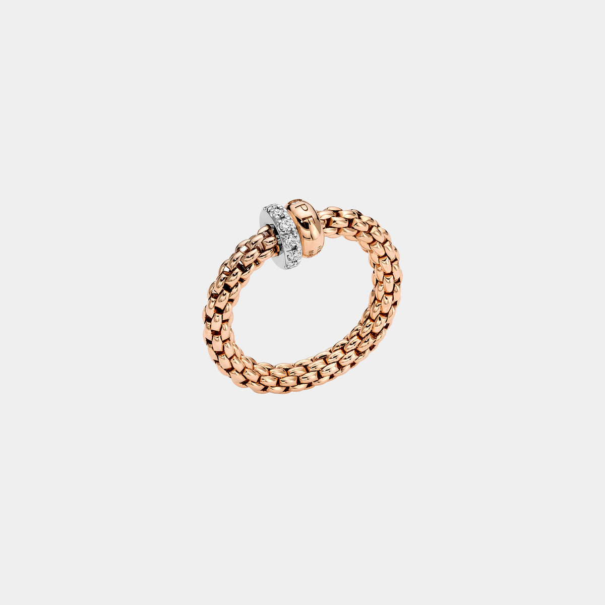Solo Flex’it Ring with Diamond Pavé