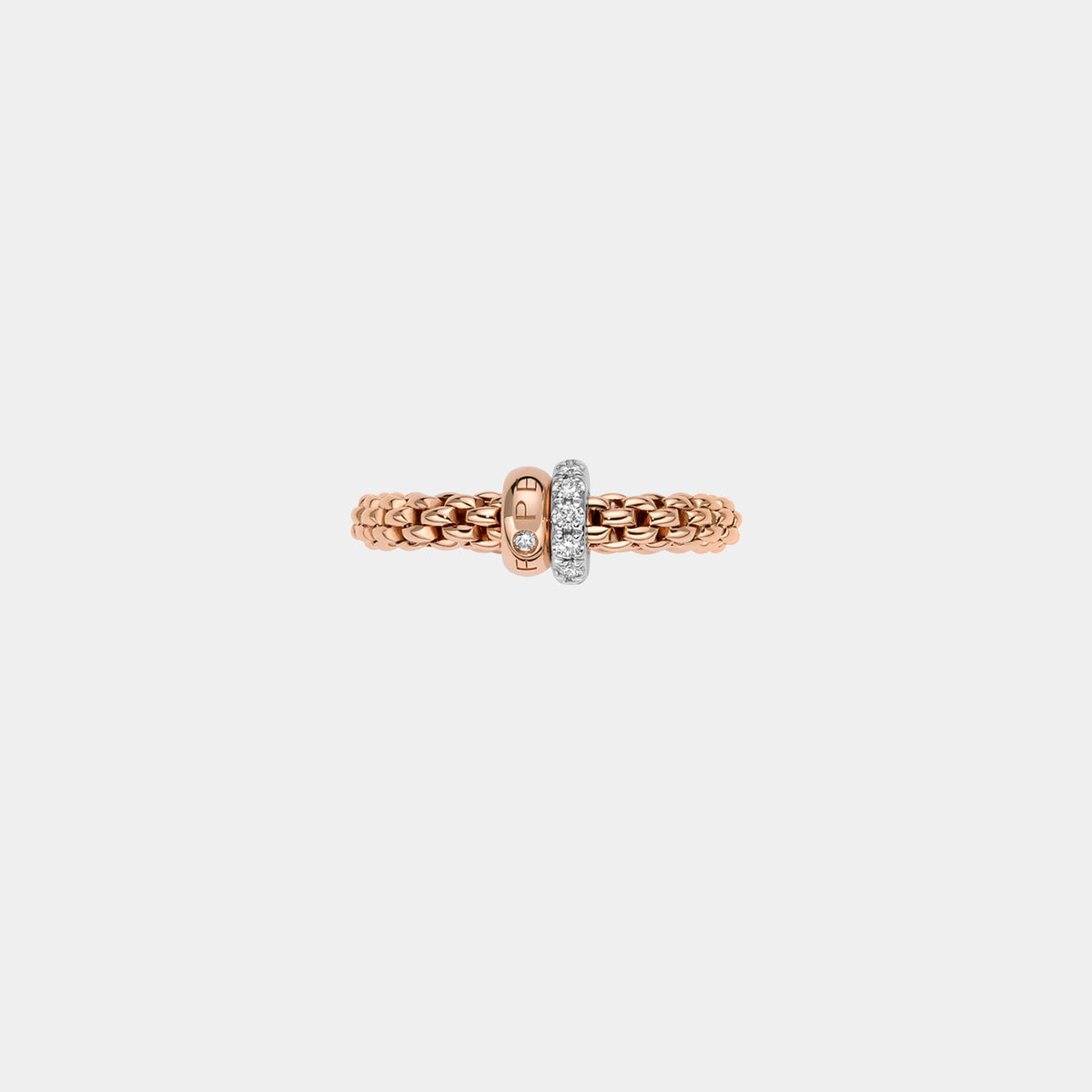 Solo Flex’it Ring with Diamond Pavé