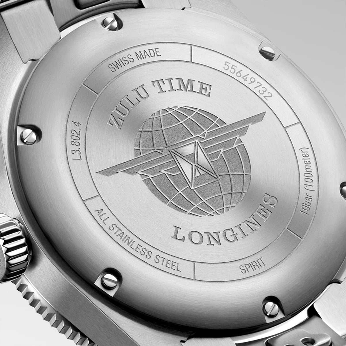 Spirit Zulu Time 39mm Anthracite Dial Stainless Steel Watch