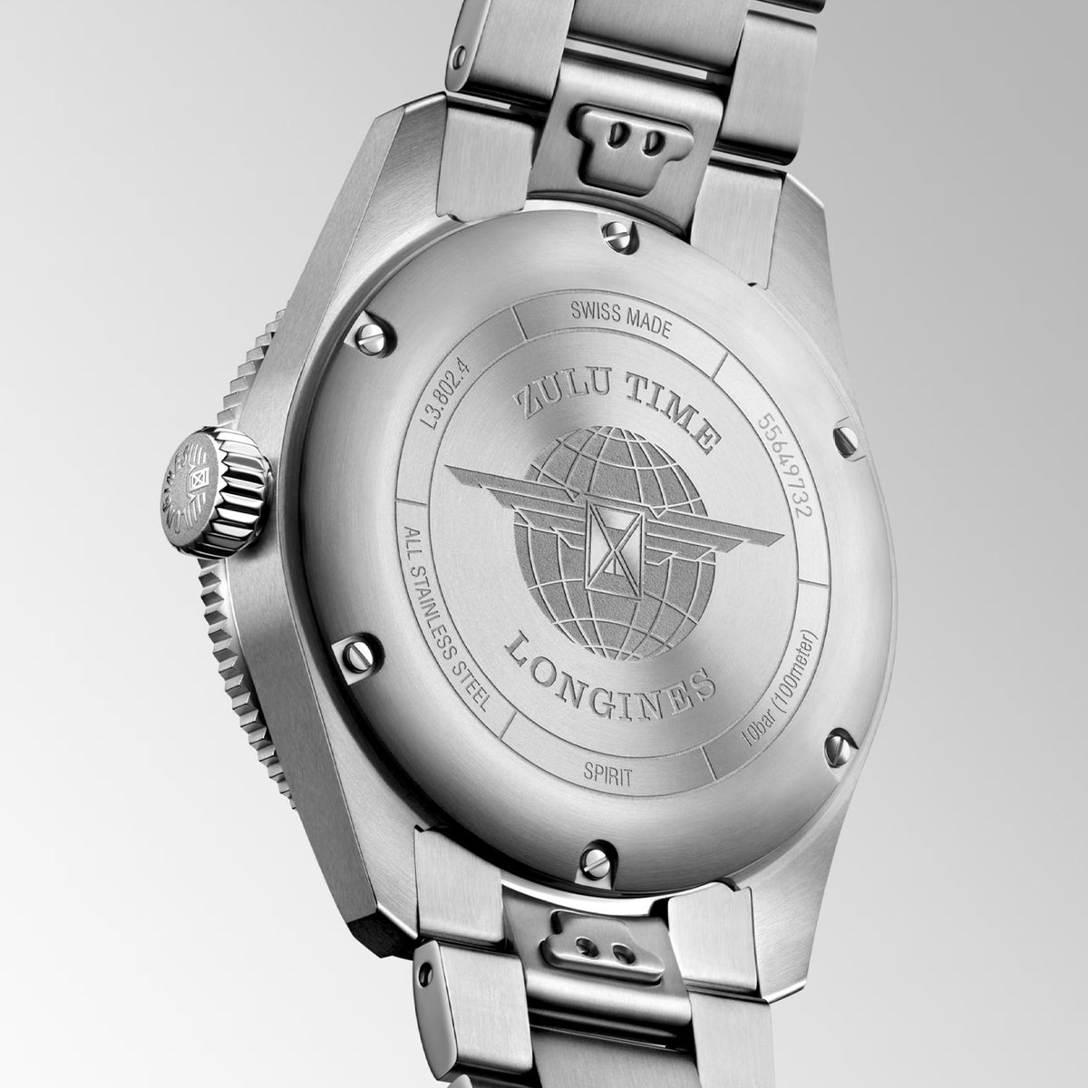 Spirit Zulu Time 39mm Anthracite Dial Stainless Steel Watch