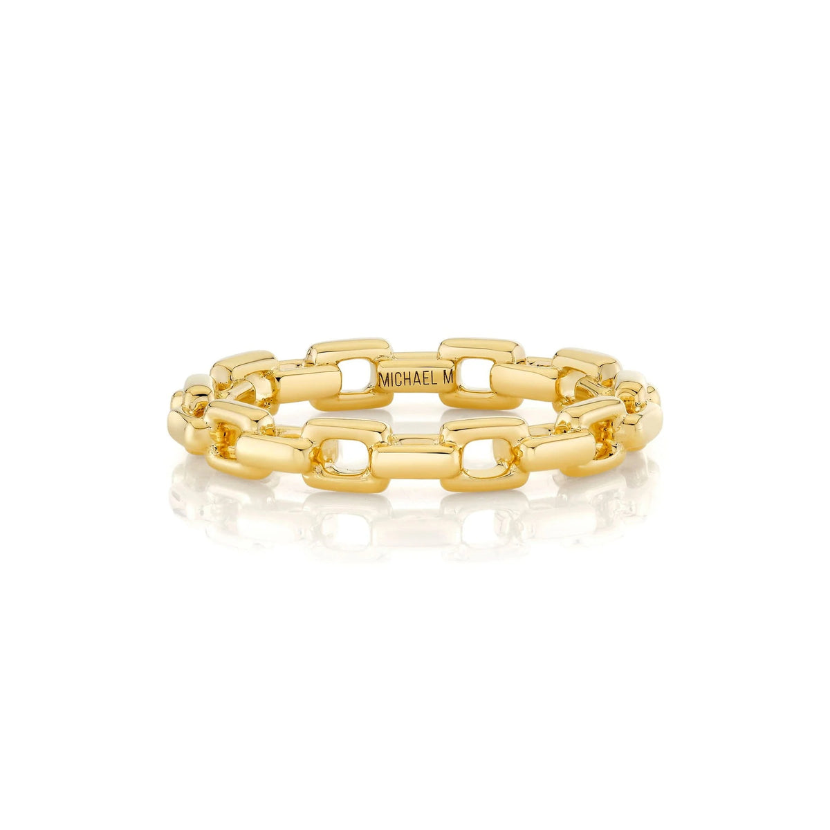 Link Chain Band in 18K Yellow Gold