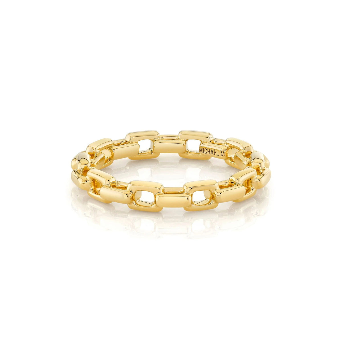 Link Chain Band in 18K Yellow Gold